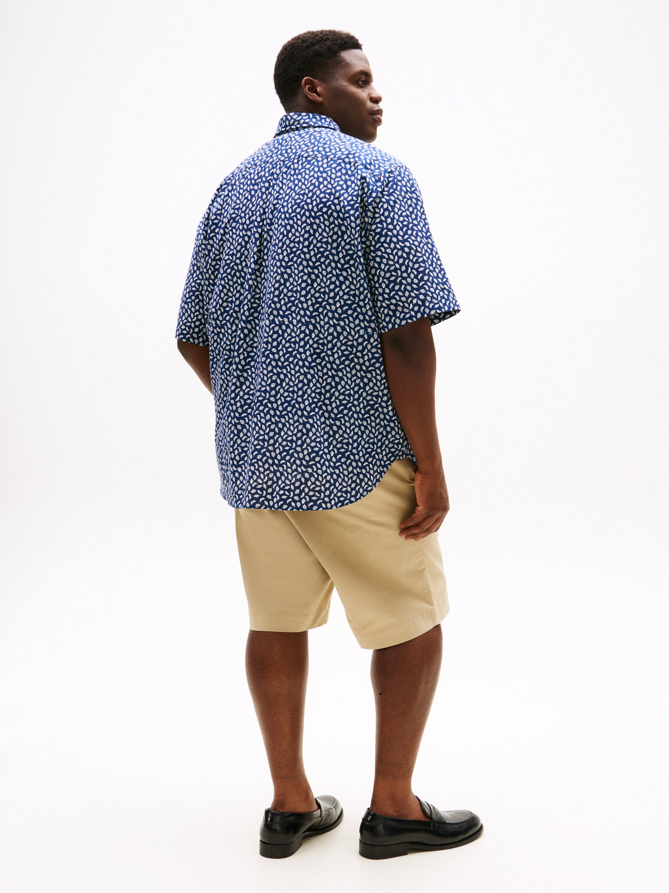 Tommy Hilfiger Big & Tall Kurzarmhemd BT-LINEN BLEND AOP SS RF SHIRT-B Große Größen