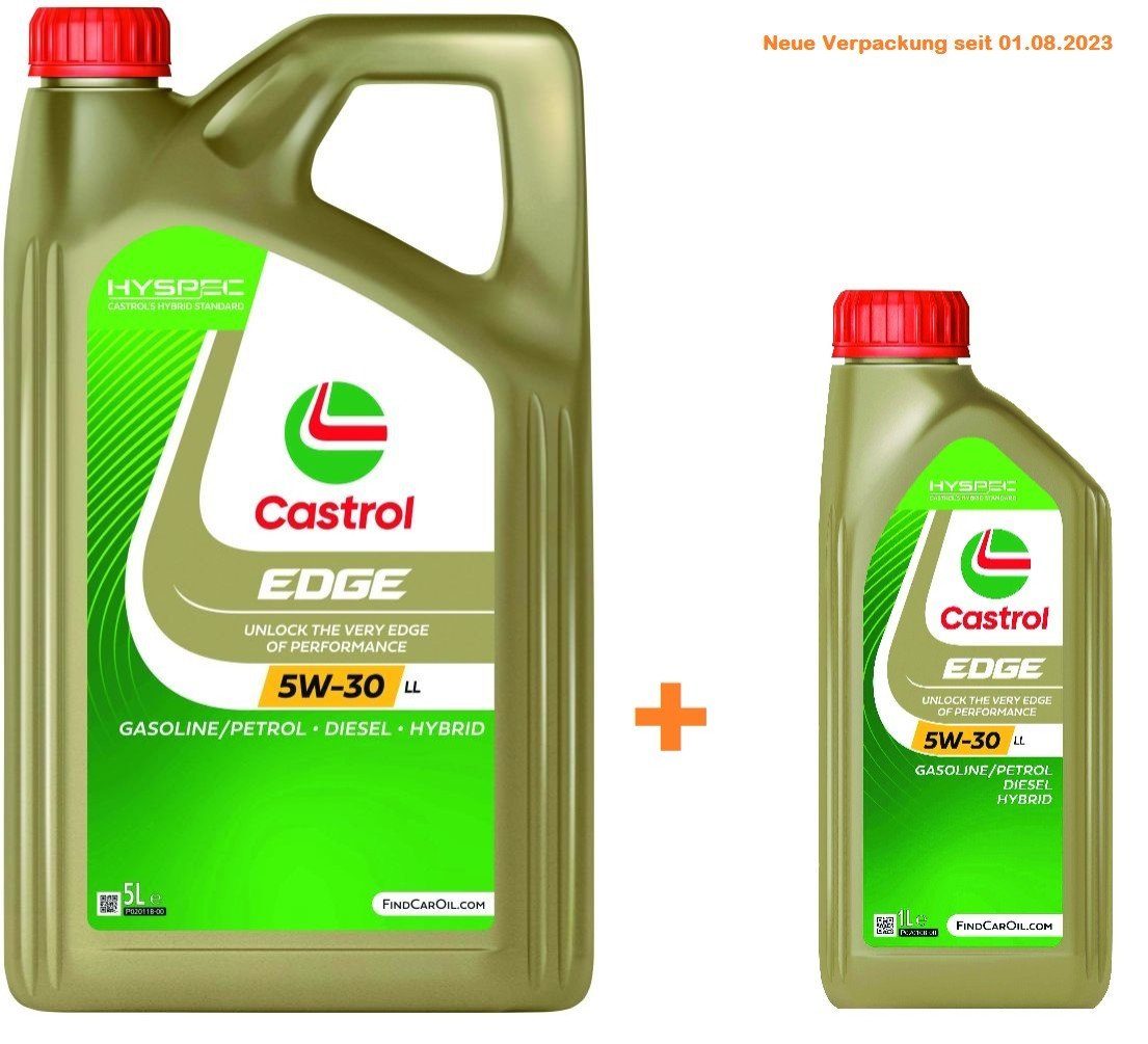 Castrol Universalöl Castrol Motoröl Edge 5W-30 LL 5+1L Aktion