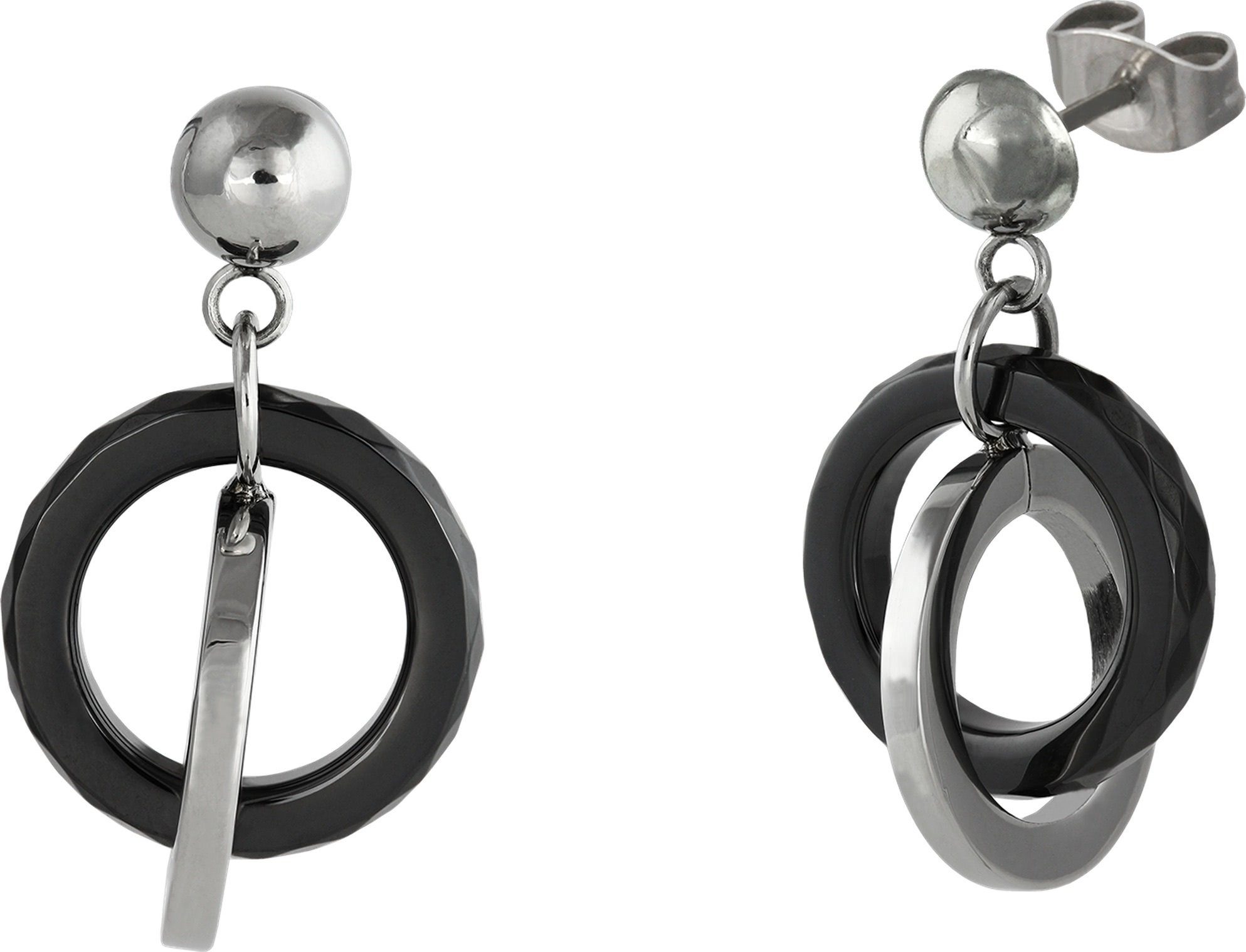 Amello Paar Ohrhänger Amello Ohrringe Edelstahl Keramik (Ohrhänger), Damen günstig online kaufen