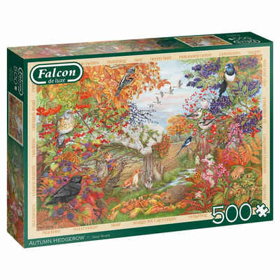 Jumbo Spiele Puzzle Falcon Autumn Hedgerow 500 Teile, 500 Puzzleteile