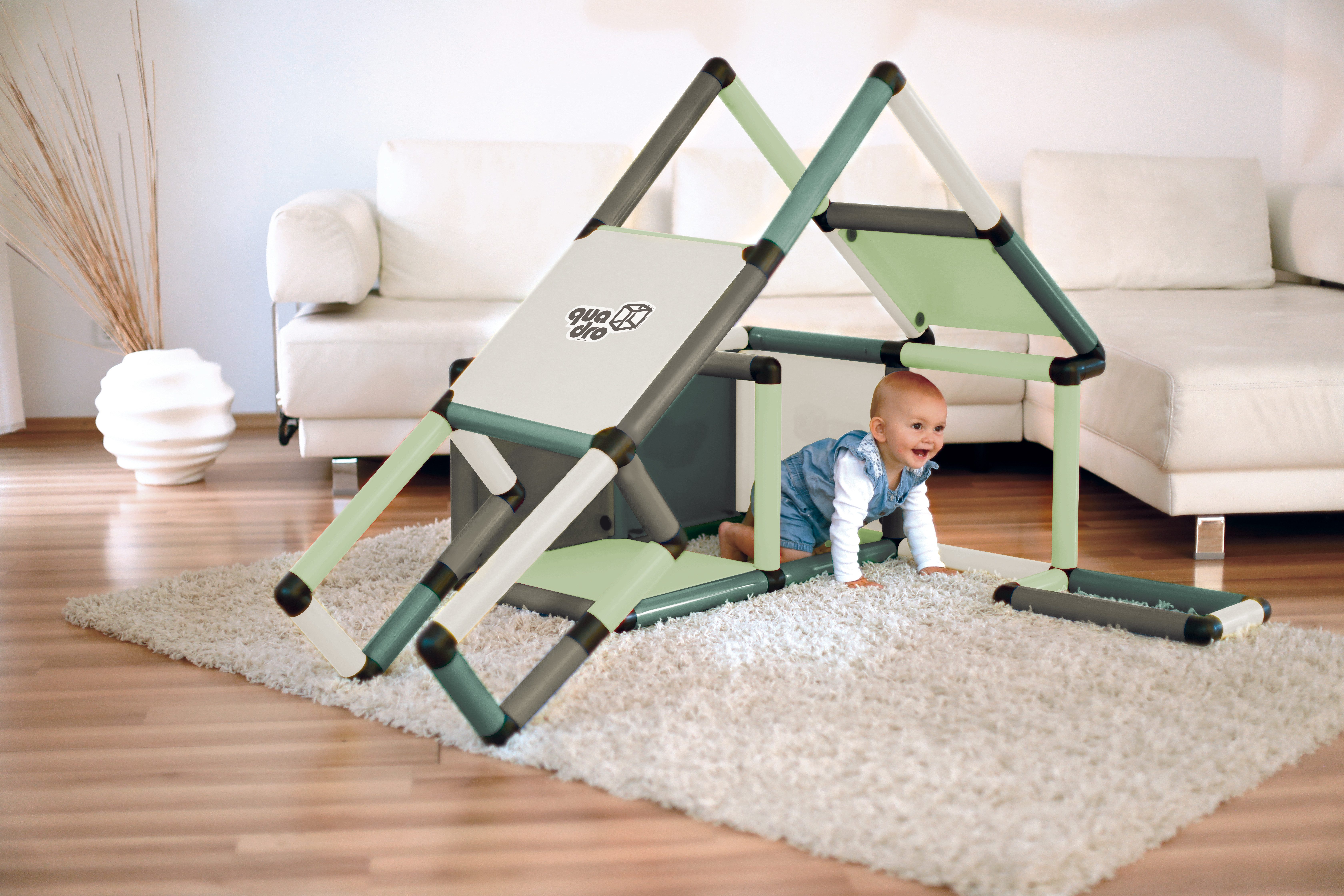 QUADRO Spielhaus Adventure Home, Modulares Stecksystem, ab 6 Monaten, Made in Germany, UV-stabil