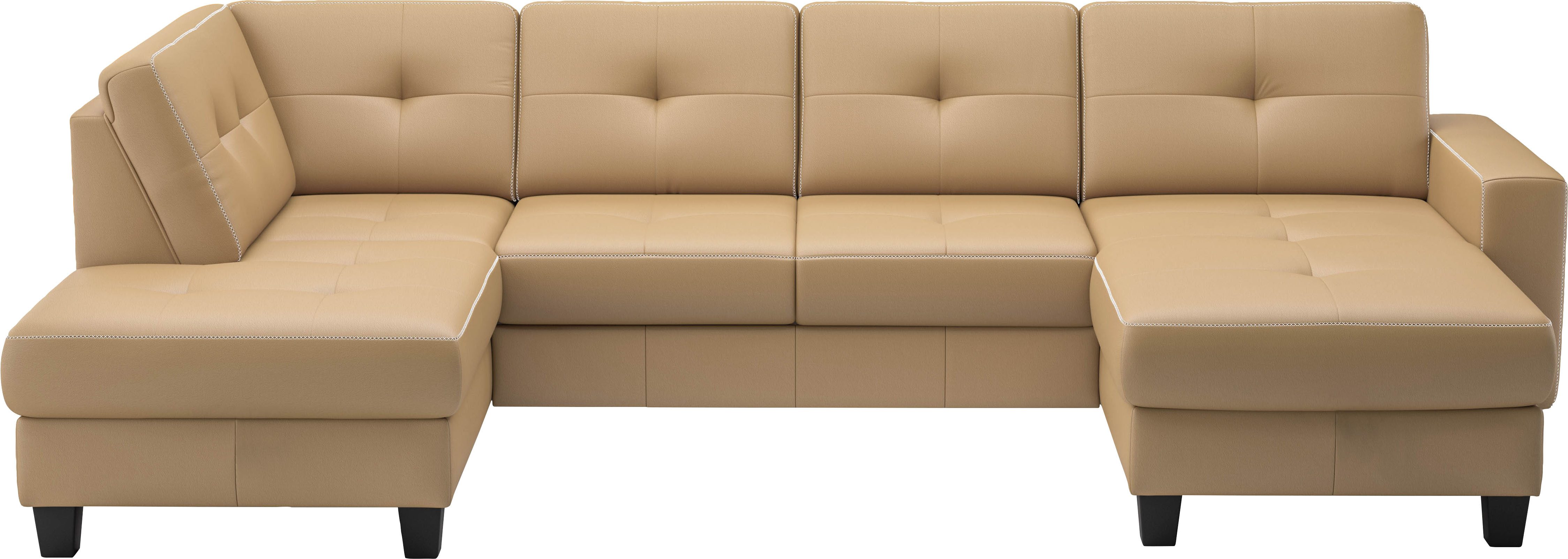 Home affaire Wohnlandschaft Varese, wahlweise mit Bettfunktion und Bettkasten