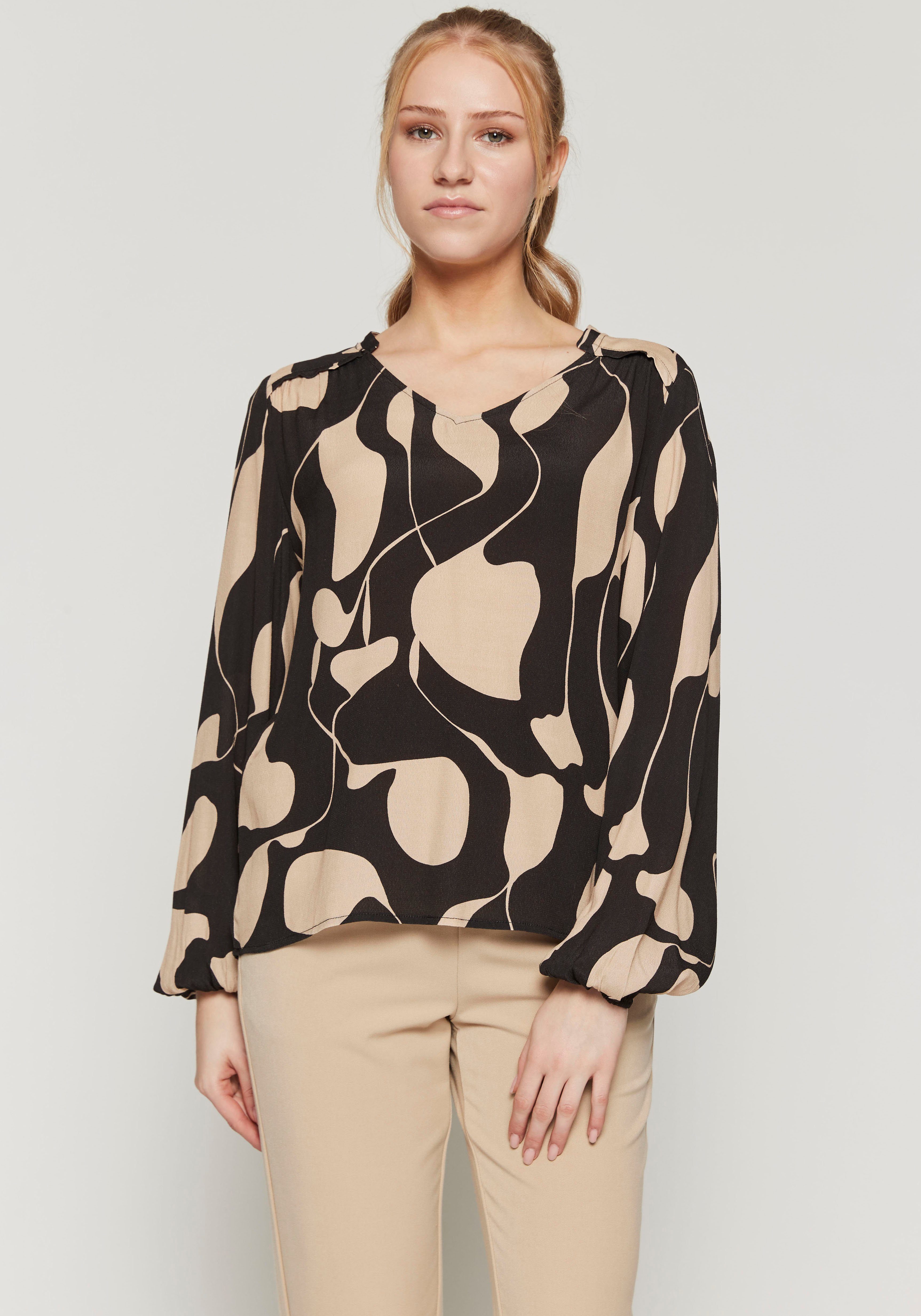 ZABAIONE black D4101 Schlupfbluse Ga44ia Blouse