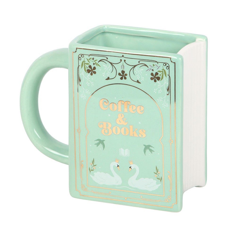 ABYstyle Tasse "The Book Club" 3D Becher Tasse Schwan "Coffee and Books", Fan Tasse