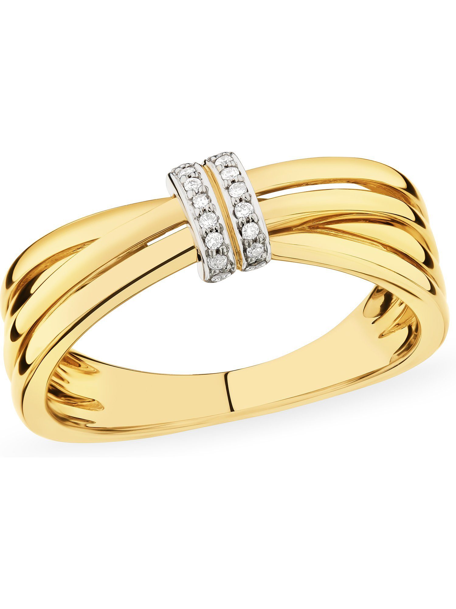 CHRIST Diamantring CHRIST Damen-Damenring 585er Gelbgold 18 Diamant günstig online kaufen