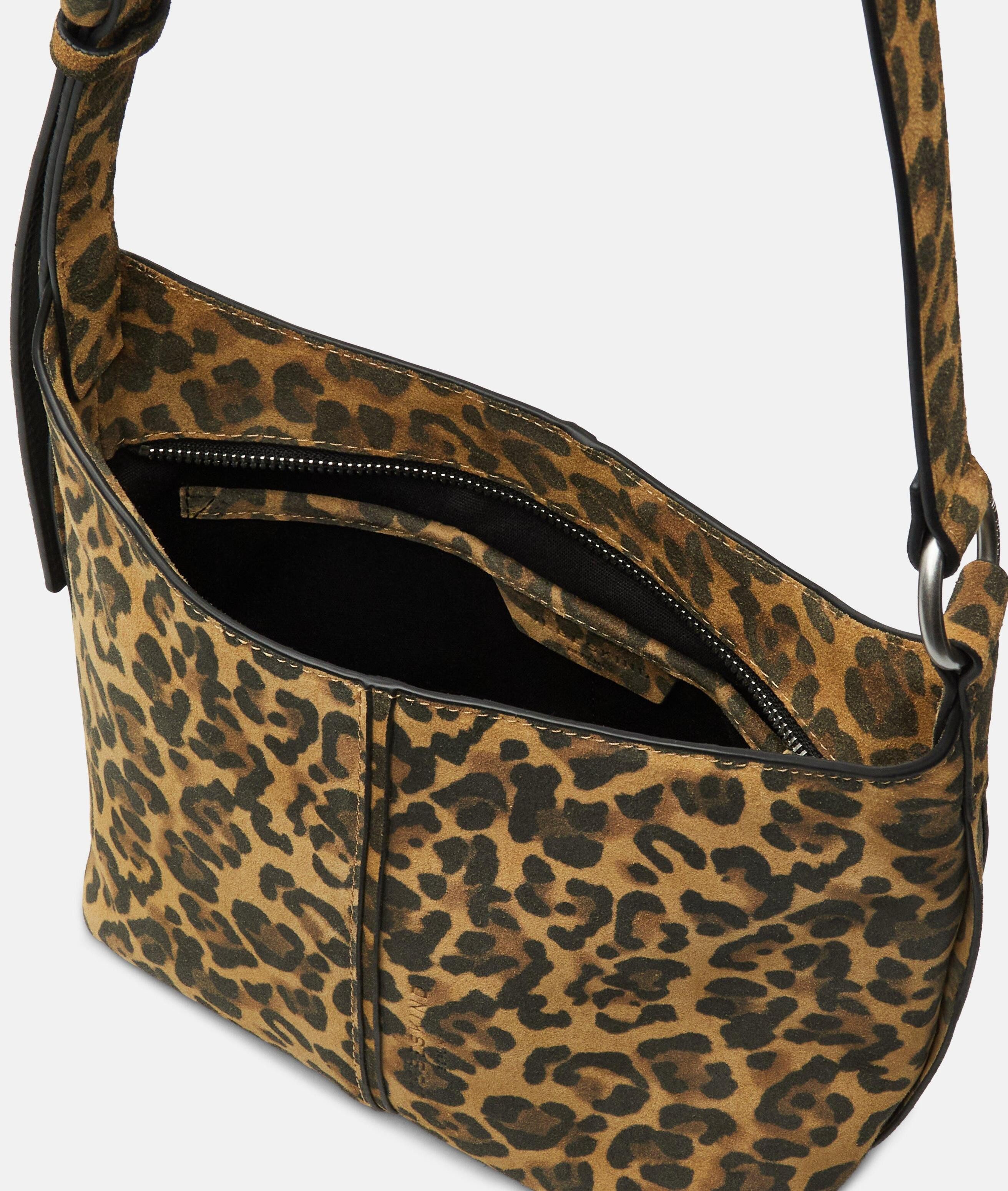 Liebeskind Berlin Umhängetasche Leo Demi Crossbody S, Handliche Crossbody-Bag mit Leo-Print