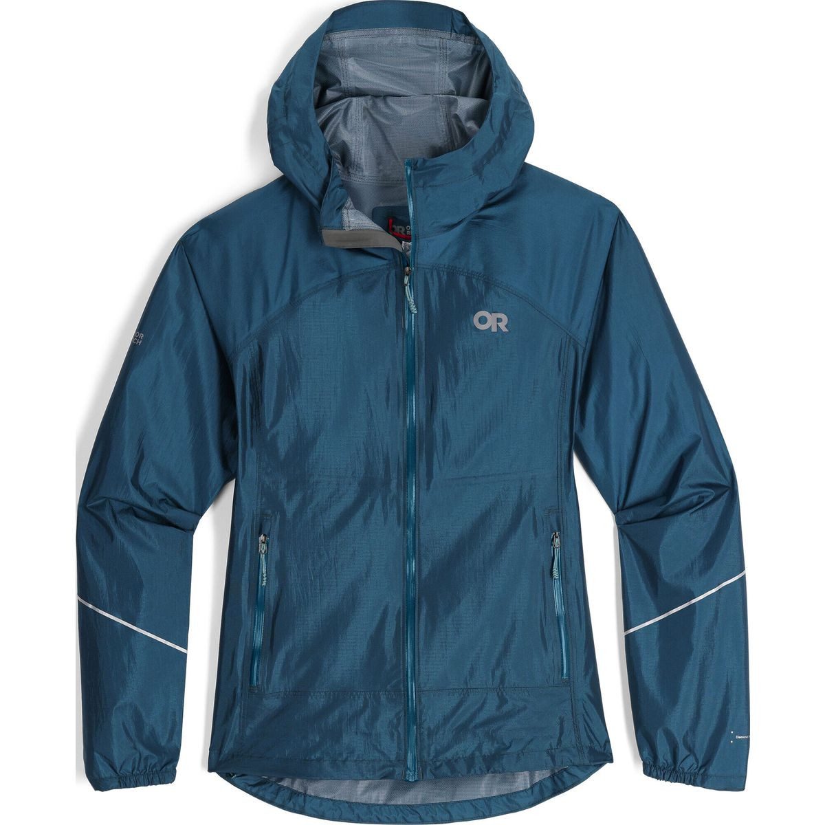 Outdoor Research Outdoorjacke Women's Helium Rain Jacket Leichte, wasserdichte Damenjacke mit verstellbarer Kapuze und