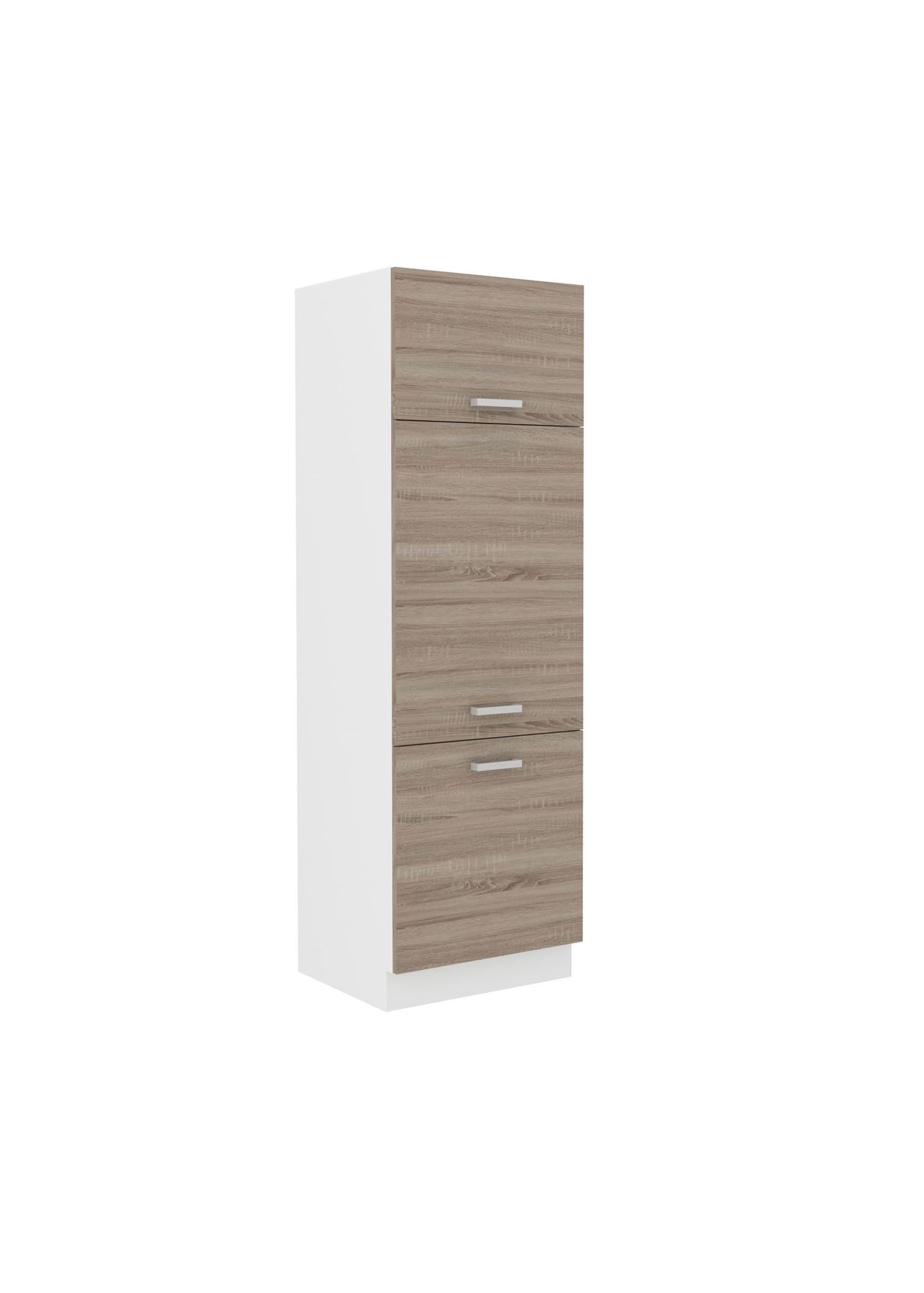 Küchen-Preisbombe Hochschrank Gerätehochschrank 60 cm Küche Dave Eiche Sonoma Trüffel Küchenzeile