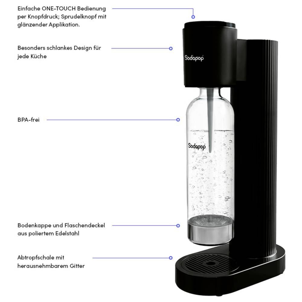 Sodapop Wassersprudler Wassersprudler Schwarz 10033374