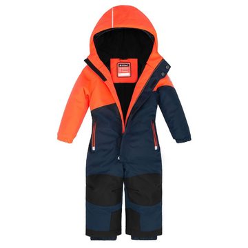 Killtec Schneeoverall Kinder Skioverall Schneeanzug dunkelnavy/neon orange Gr. 92-128