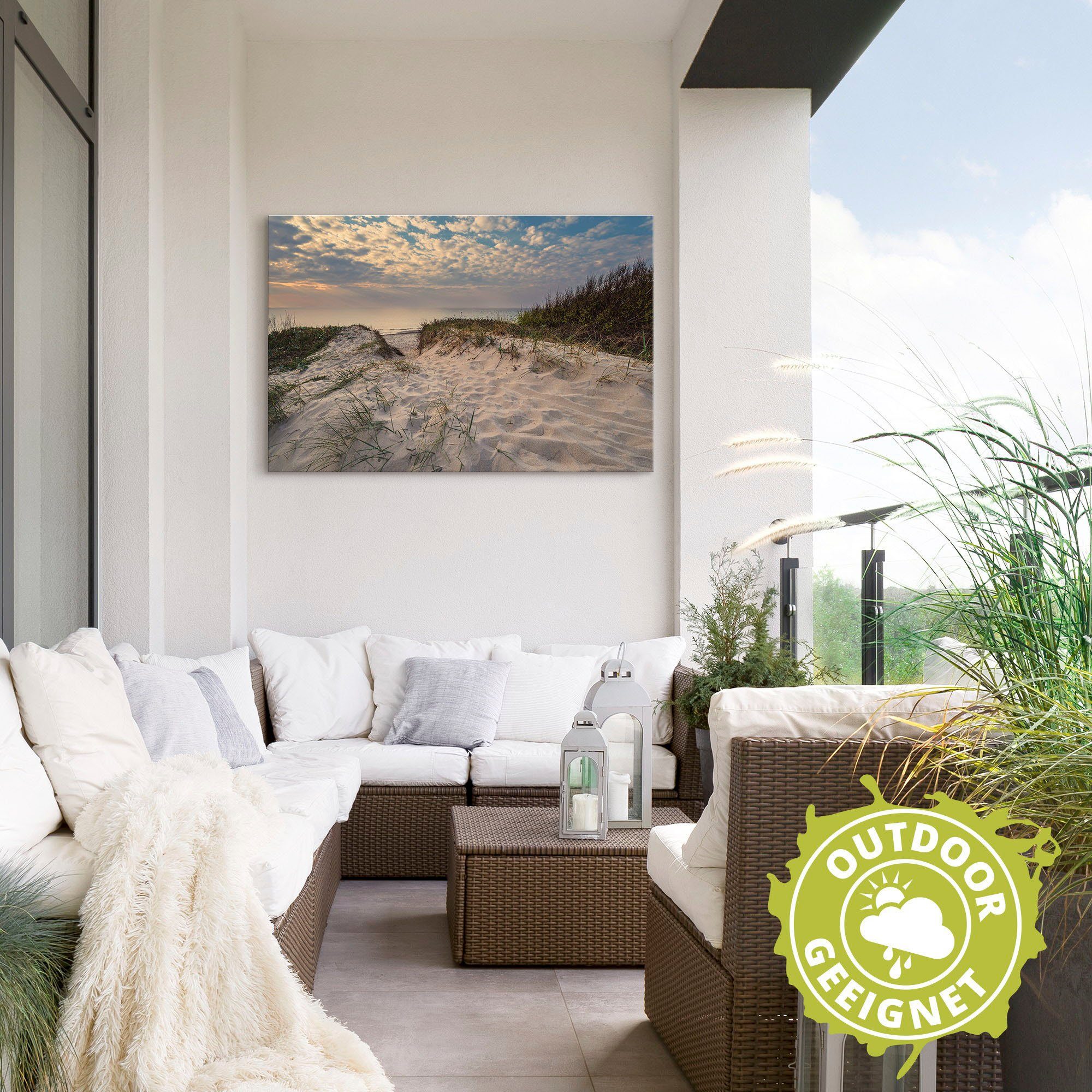 Artland Wandbild »Strand an Küste der Ostsee Graal Müritz«, Küstenbilder (1 Stück), in vielen Größen & Produktarten - Alubild / Outdoorbild für den Außenbereich, Leinwandbild, Poster, Wandaufkleber / Wandtattoo auch für Badezimmer geeignet-HomeTrends