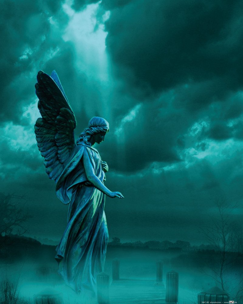 1art1 Poster Gothic Kunstdruck Bild - Engel Der Verlorenen Welt (50 x 40 cm)