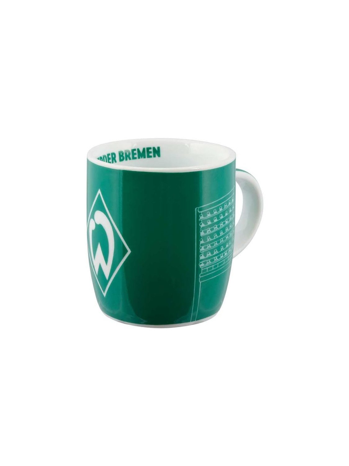 Werder Bremen Becher SV Werder Bremen Tasse Raute Flutlicht, Porzellan
