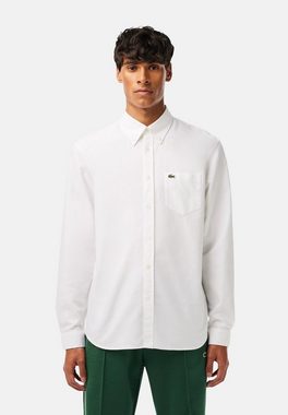 Lacoste Langarmhemd Hemd Langarmhemd mit Button-Down-Kragen und (1-tlg)