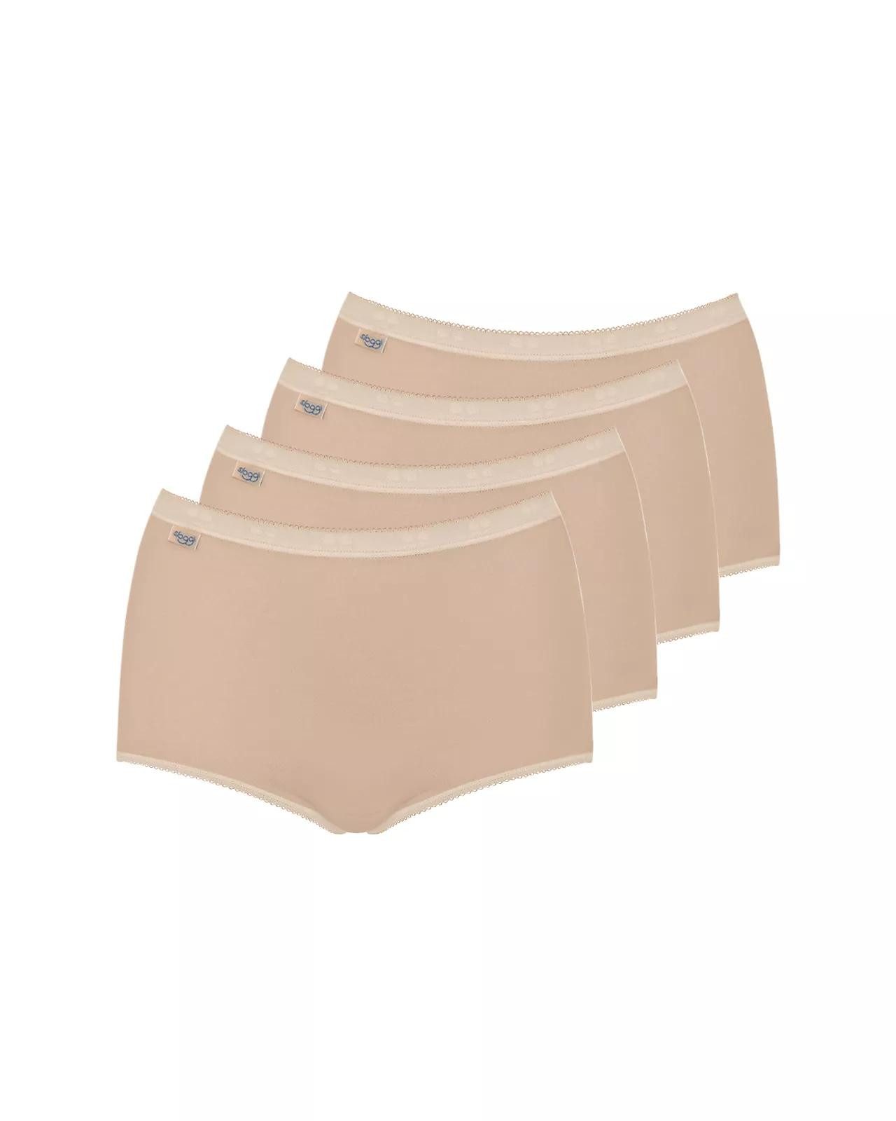 sloggi Maxislip Basic+ (4er Pack) weiche Nähte, Baumwollmischung