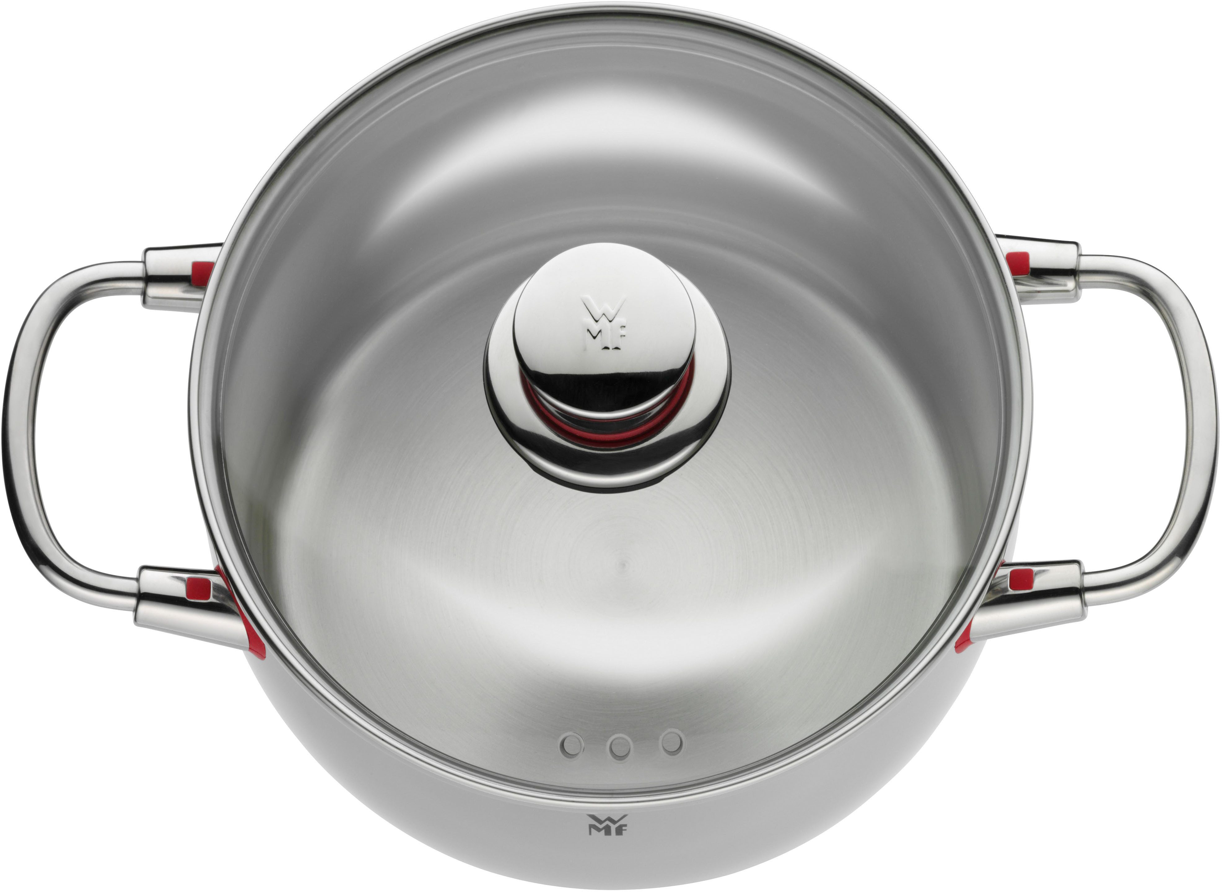 WMF Kochtopf Quality One, Cromargan® Edelstahl Rostfrei 18/10 (2-tlg), Cool+ Technologie für wärmereduzierte Griffe, TransTherm-Allherdboden