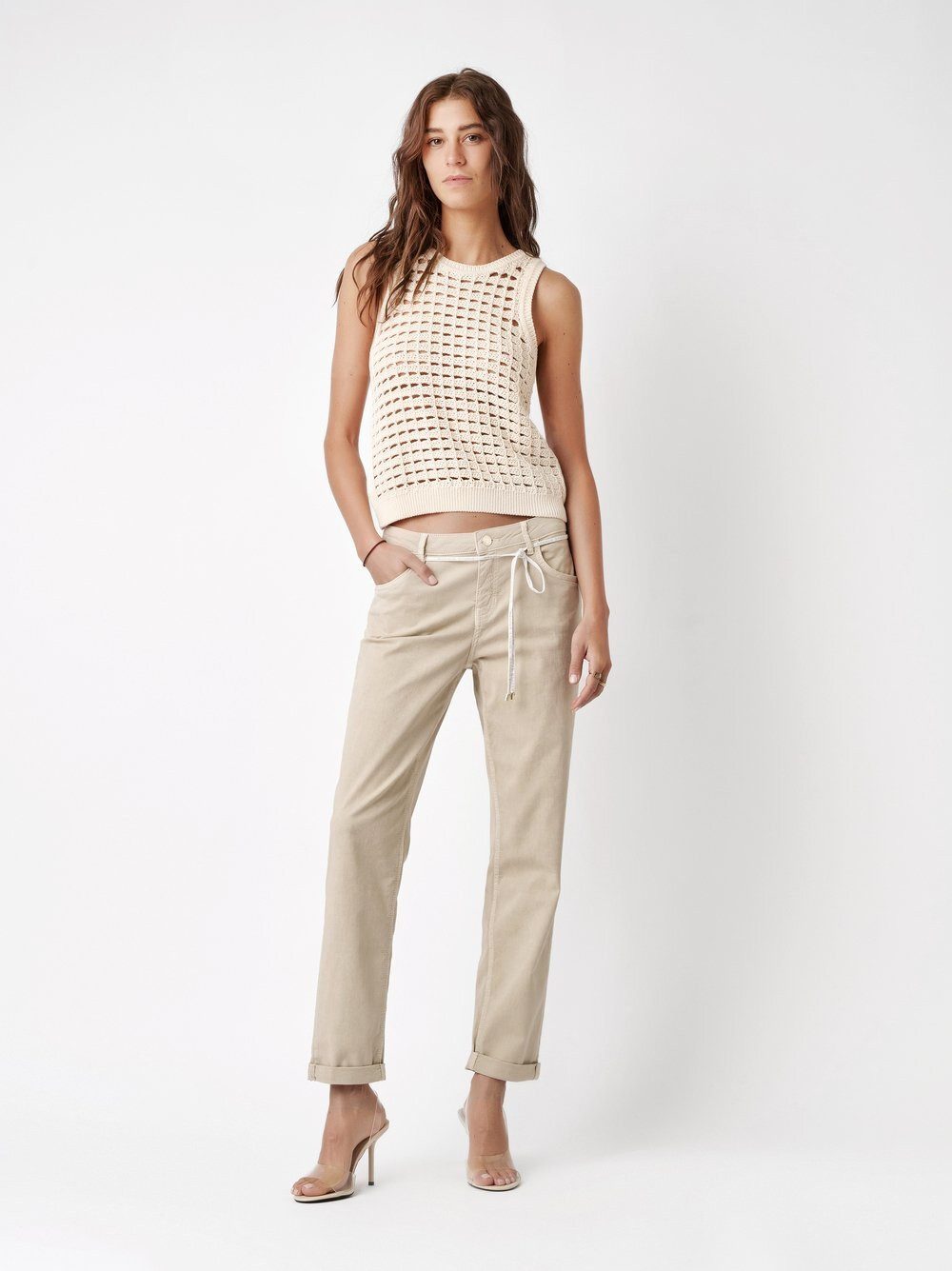 ROSNER 5-Pocket-Hose Masha_097 mit Gürtel günstig online kaufen