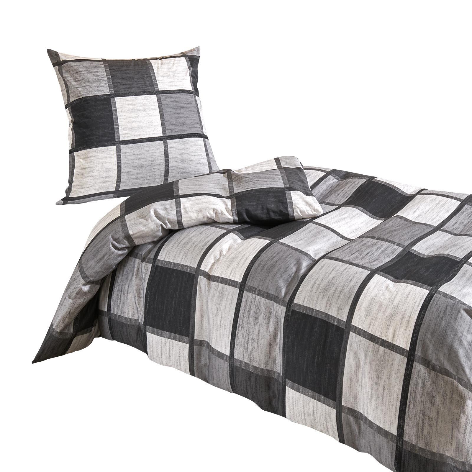 TRAUMSCHLAF Bettwäsche Verso, Mako Satin, 1 teilig, Luxuriöses Design in einzigartiger Haptik