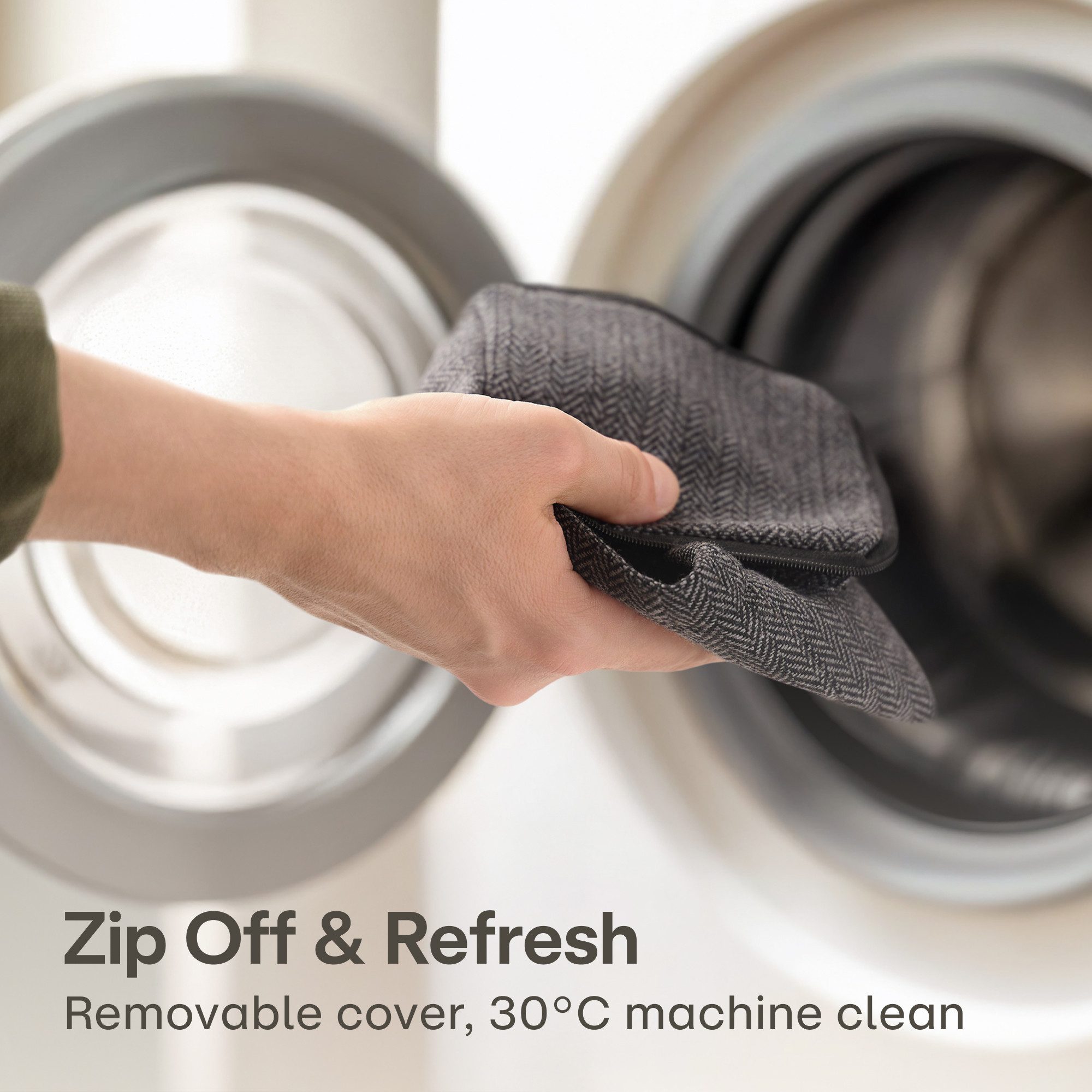 Praknu Bodentürstopper Türstopper Sack für Den Boden - Extra schwer 1Kg - mit Waschbarem (1 St), mit Tragegriff - Für Haus & Büro - mit rutschfesten Pads