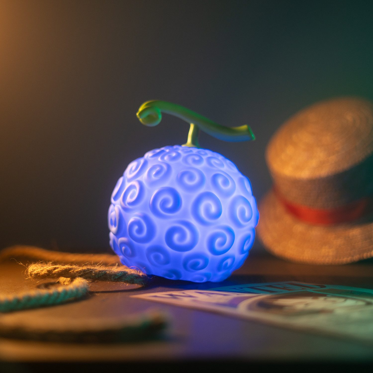 Grupo Erik LED Dekolicht Netflix One Piece Gum Gum Frucht LED-Dekolampe, LED fest integriert