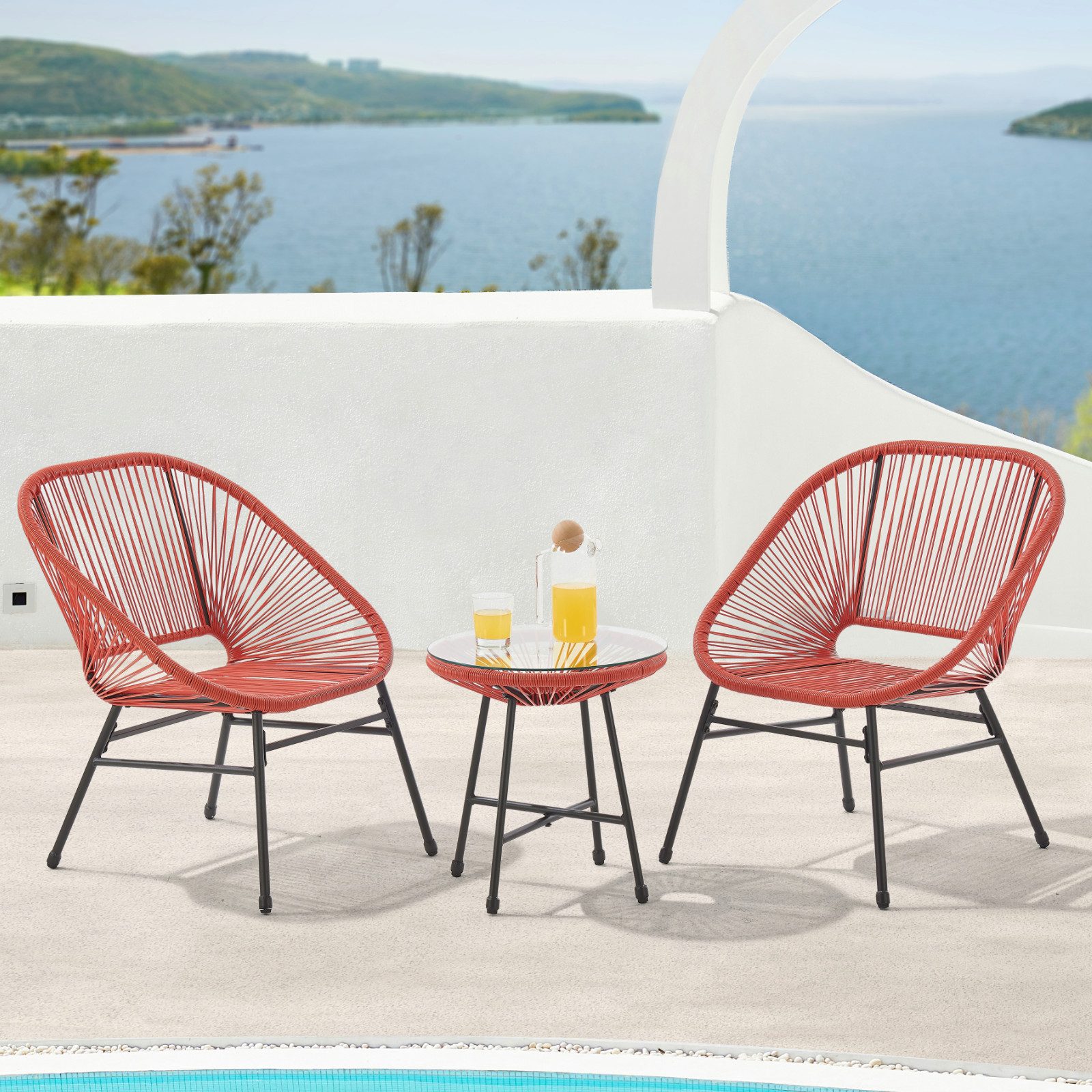 SVITA Balkonset TULUM, (Set, 3-teilig), Garten-Möbel, günstig online kaufen