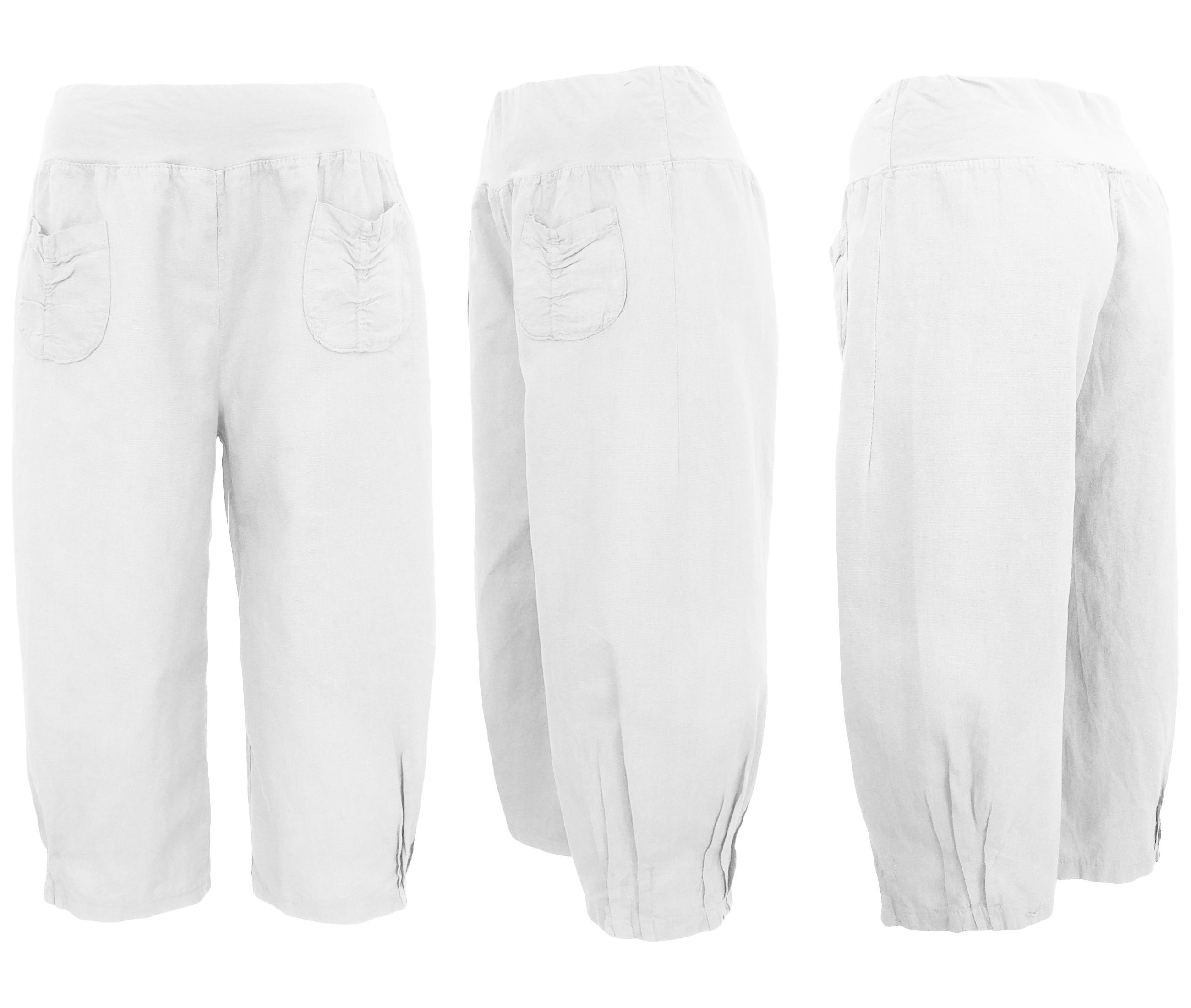 Aurela Damenmode Leinenhose Leinenhose Damen kurze günstig online kaufen