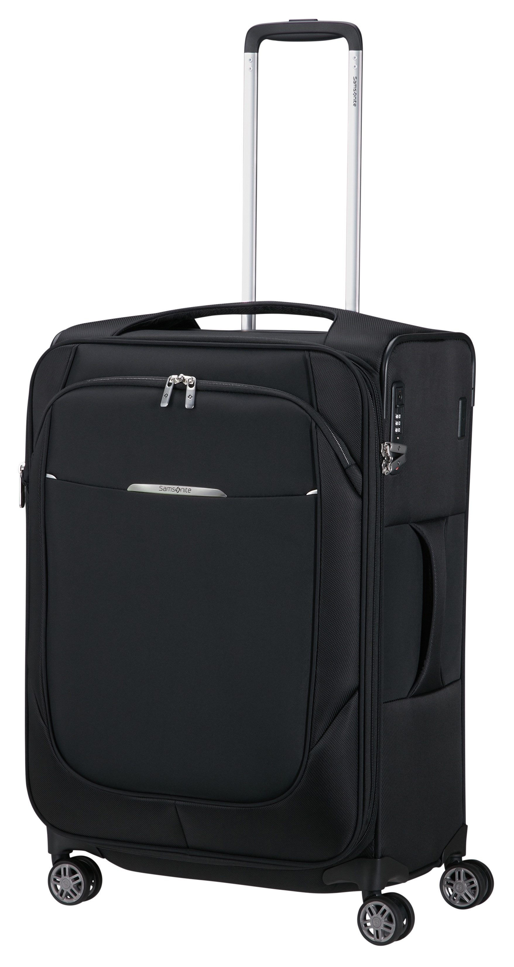Samsonite Weichgepäck-Trolley RE-LITE, verschiedene Größen und Farben, 4 Rollen, mit arretierbarem und versenkbarem Druckknopf-Trolleysystem