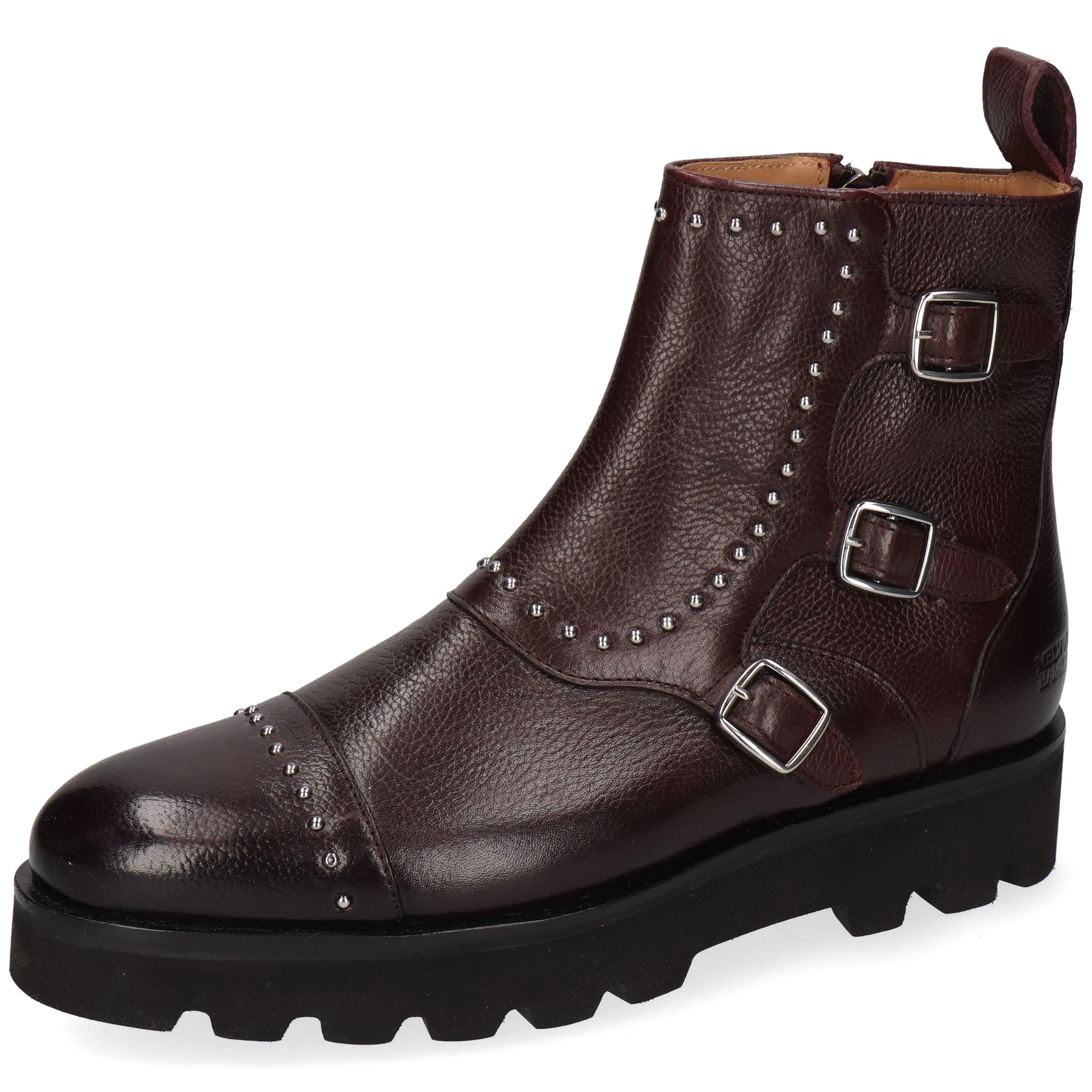 Melvin & Hamilton Susan 45 Leder-Stiefeletten für Damen Stiefelette Plateausohlen, Echtes Leder, Vegetabile Gerbung