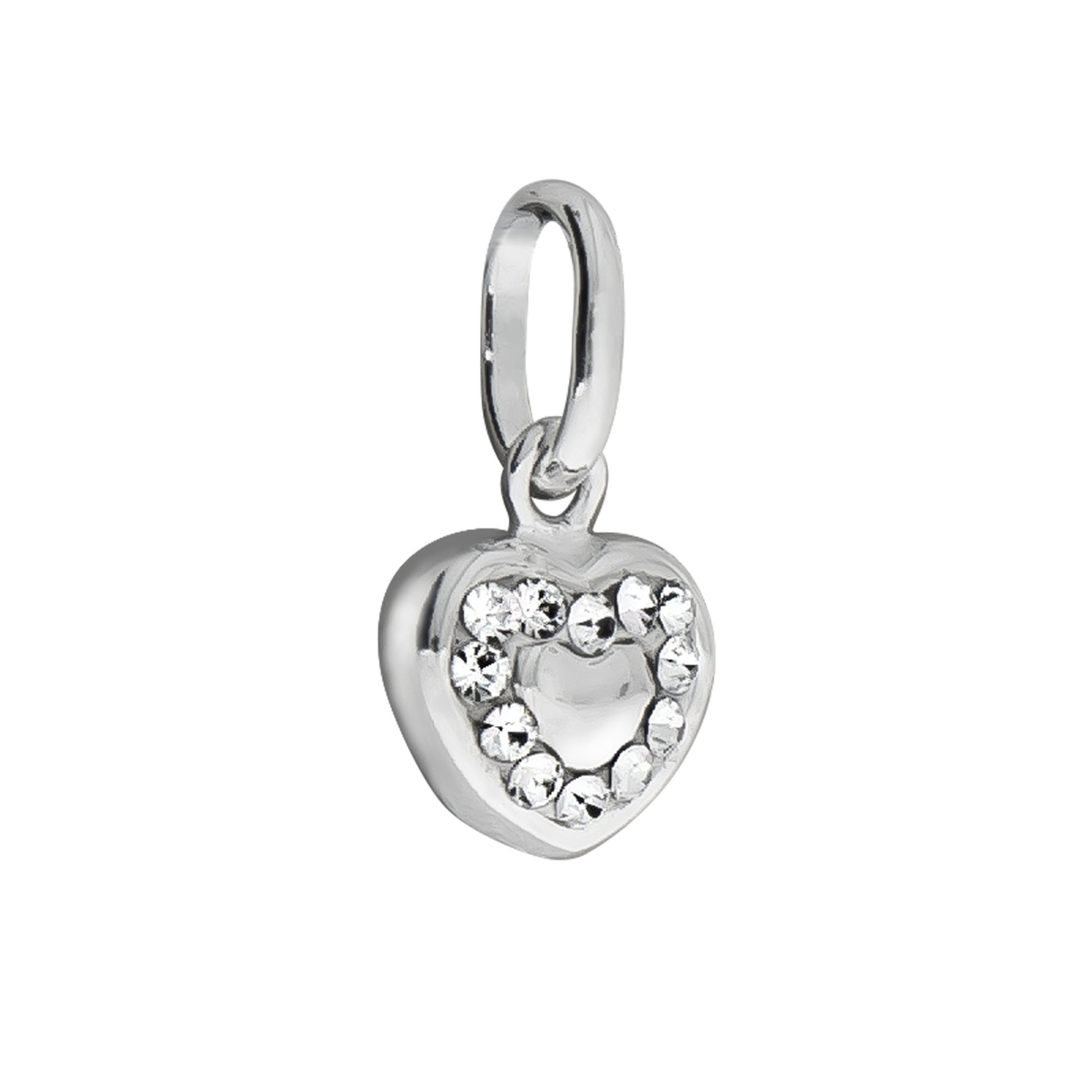 Vivance Kettenanhänger 925/- Sterling Silber Kristall weiß günstig online kaufen