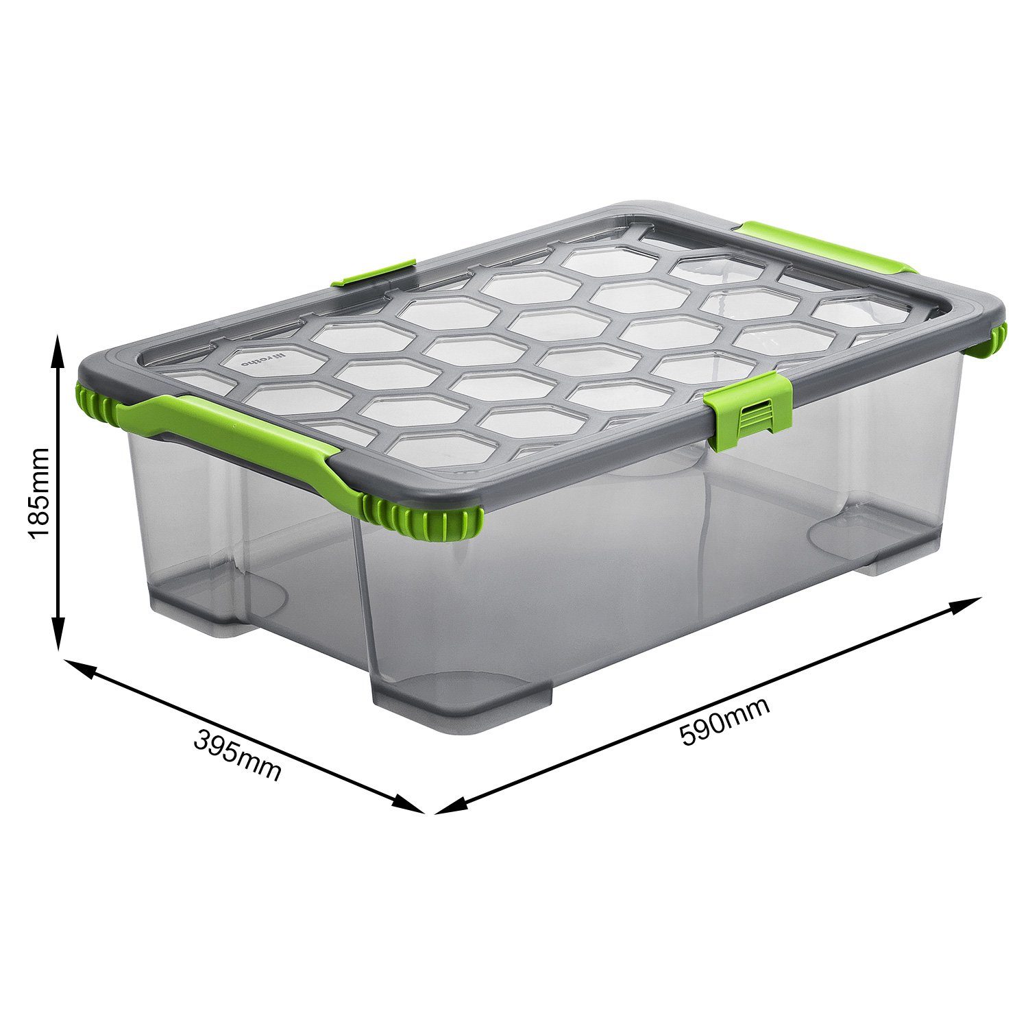 ROTHO Aufbewahrungsbox 3er Set Lagerbox 30l EVO TOTAL PROTECTION (Aufbewahrungsset, 3er-Set)