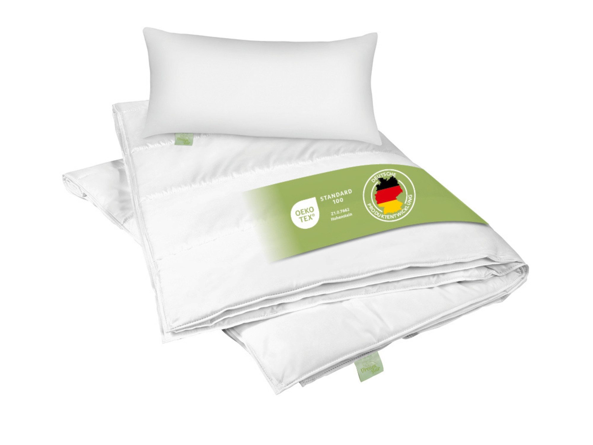 Dreamstar Microfaserbettdecke + Kopfkissen Eco Bettwaren-Set günstig online kaufen