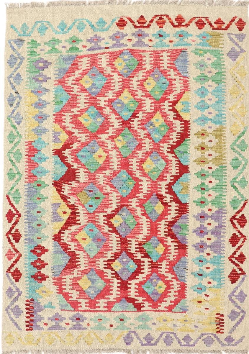 Orientteppich Kelim Afghan Heritage 102x142 Handgewebter Moderner Orientteppich, Nain Trading, rechteckig, Höhe: 3 mm