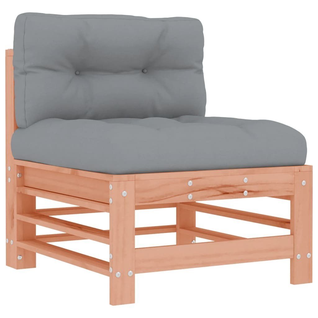 vidaXL Sofaelement Mittelsofa mit Kissen Massivholz Douglasie (1 St)