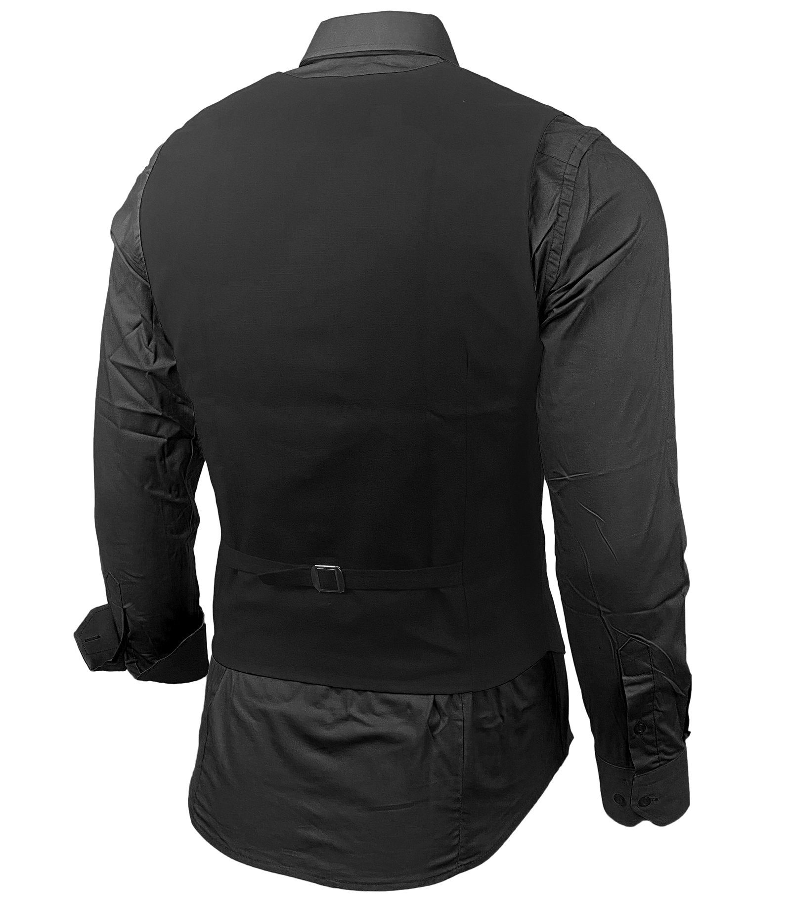 Baxboy Langarmhemd Baxboy Hemd/Weste/Krawatte Set Business Herrenanzug-Set HWKR B-101 – Bild 3 von 4