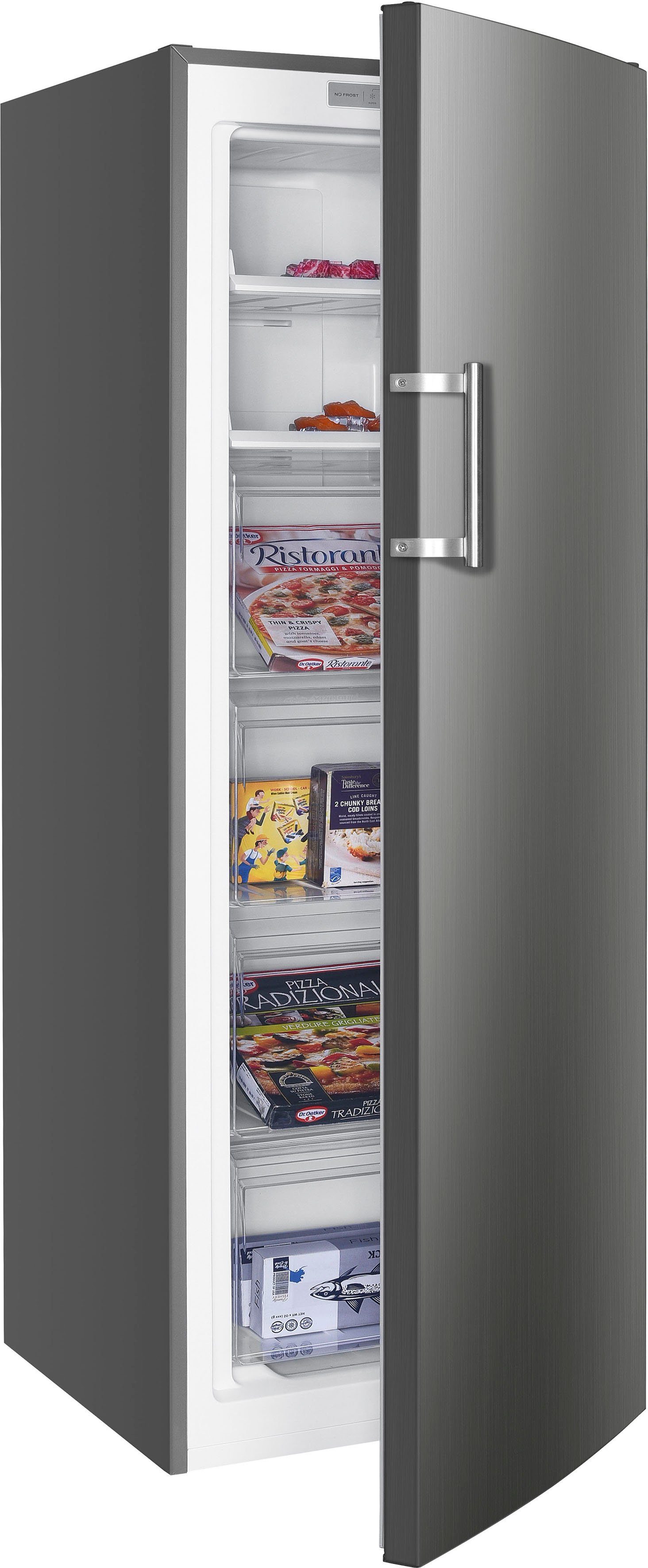 Sparangebot Hanseatic Gefrierschrank HGS17154DNFI, 170,5 cm cm 54 hoch, NoFrost, breit, Türalarm Schnellgefrierfunktion