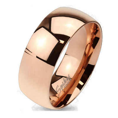 BUNGSA Fingerring Ring klassisch Rosegold aus Titan Damen (Ring, 1-tlg), Damen Herren