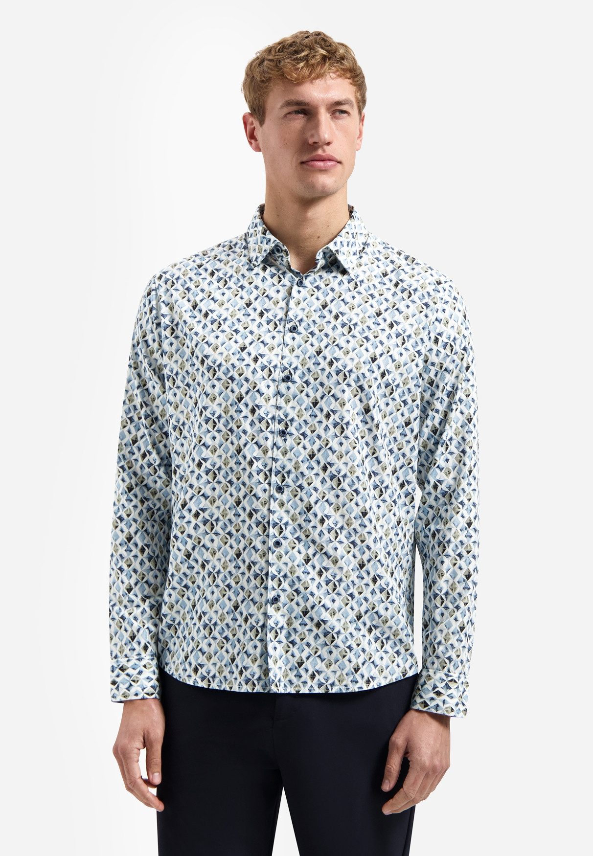 Langarmhemd Shirt Allover Printed