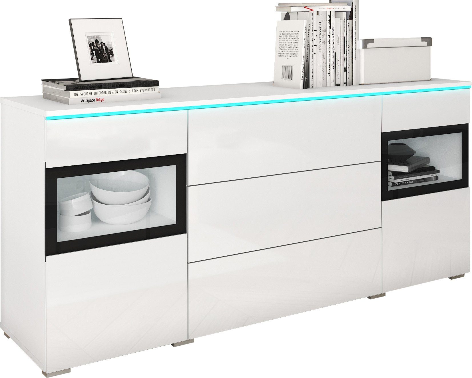 INOSIGN Sideboard VERA, Moderne grifflose Kommode,verstellbare Einlegeböden günstig online kaufen