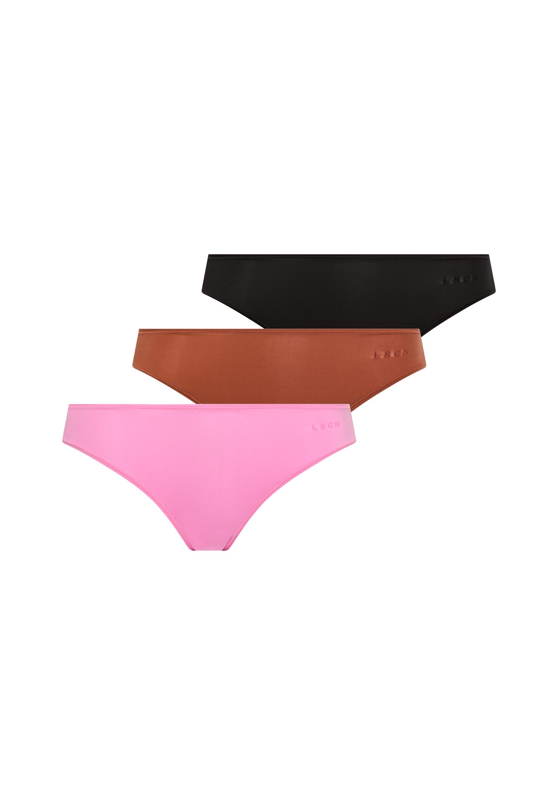 LSCN by LASCANA String (3er Pack) aus weicher und hoch elastischer Microfaser