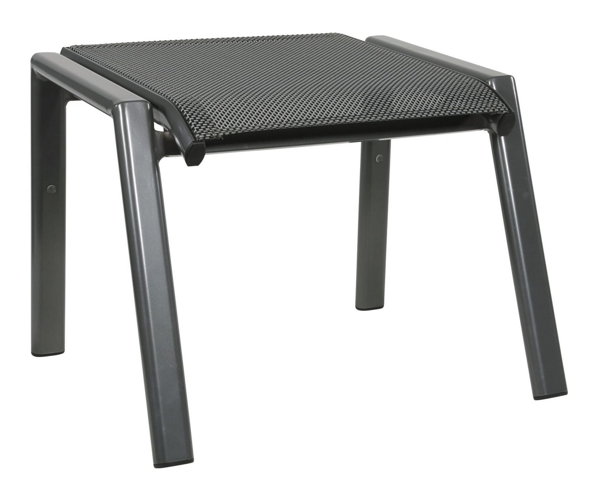 Lesli Living Gartenstuhl Lesli Living Fußhocker "Mojito Negro II" schwarz-grau/anthrazit