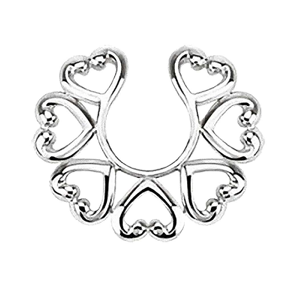 Intimpiercing Brustwarzenpiercing Brustpiercing Klemmring Schild Tribal Ring