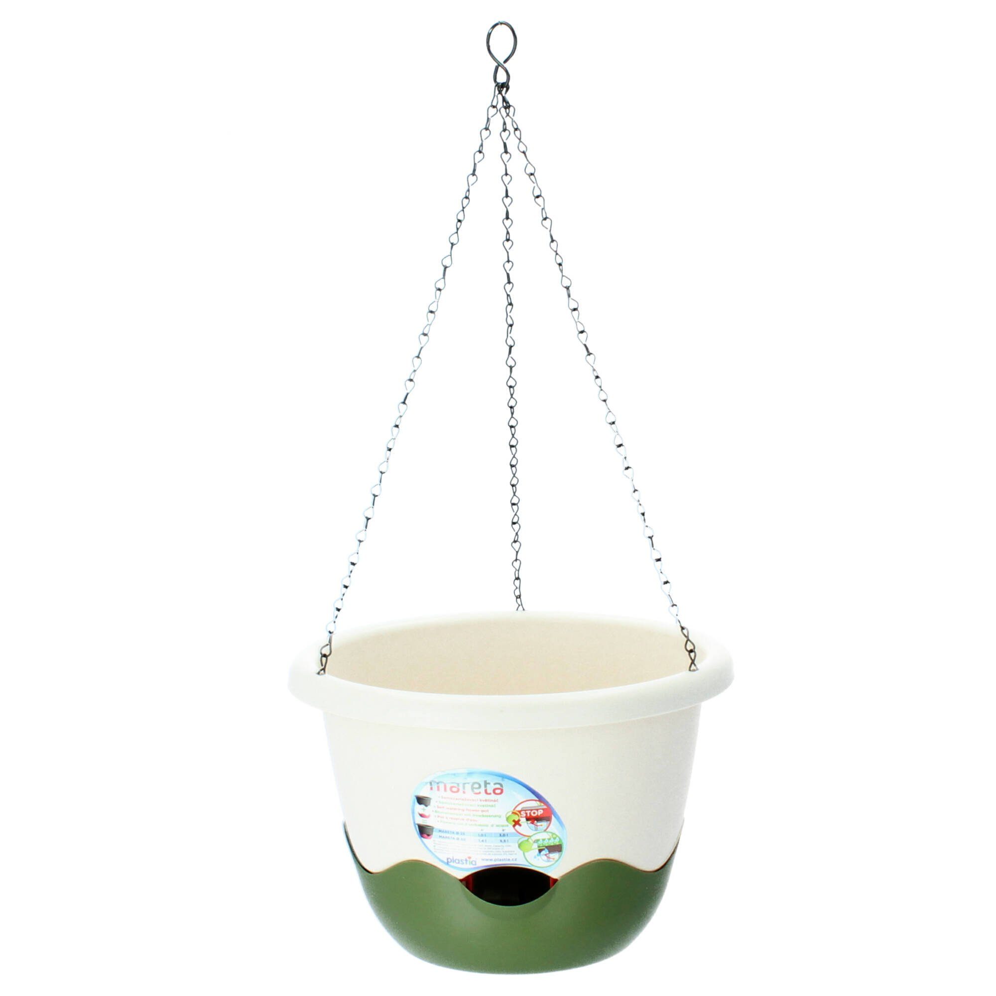 PLASTIA Blumenampel Mareta 30 cm elfenbein günstig online kaufen
