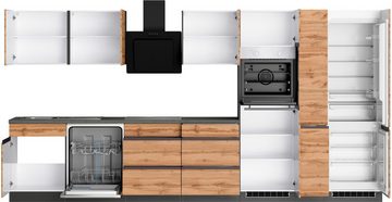 Kochstation Küche KS-Riesa, Stellbreite 390 cm, ohne E-Geräte