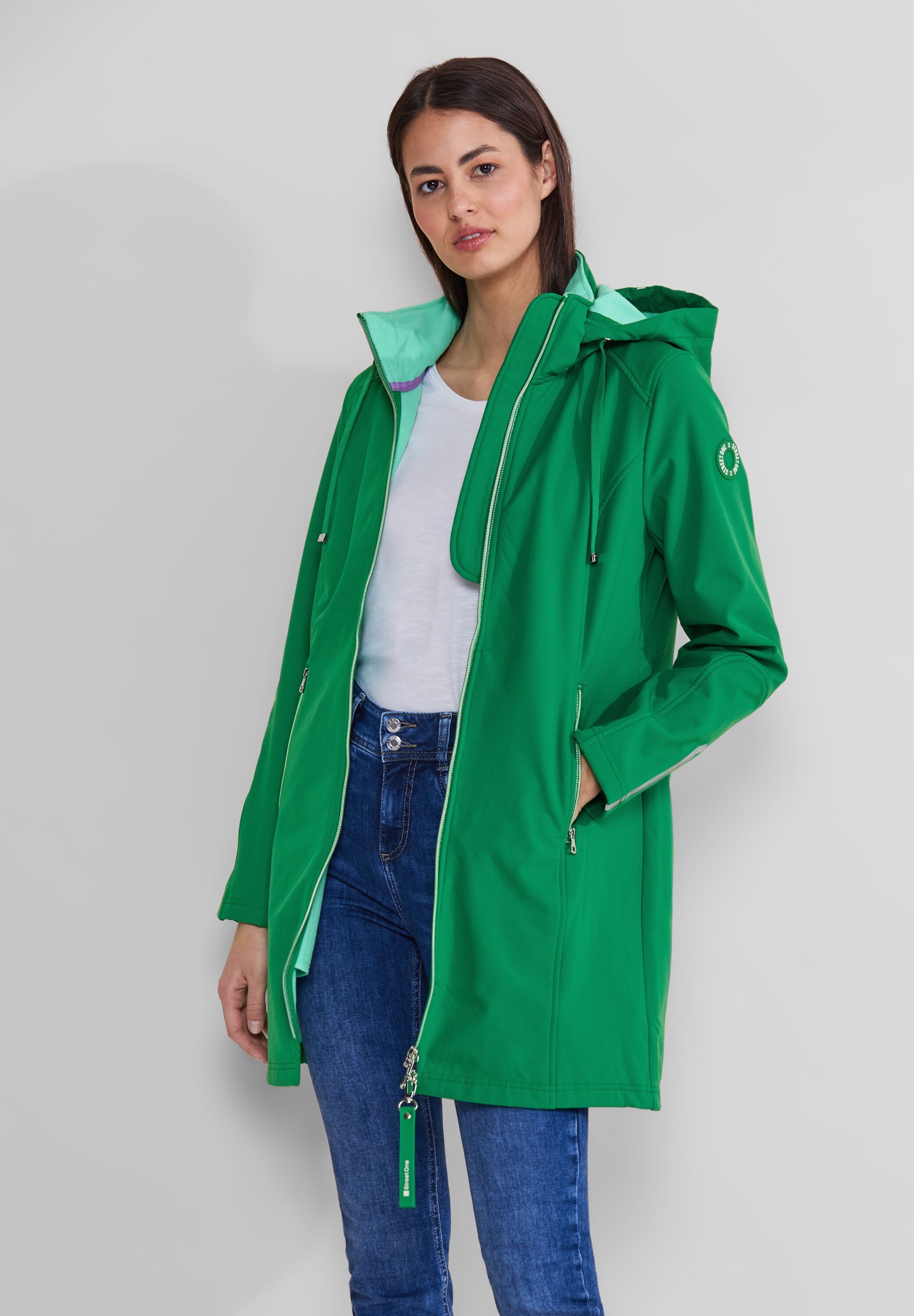 STREET ONE Softshelljacke mit 2-Wege Reißverschluss