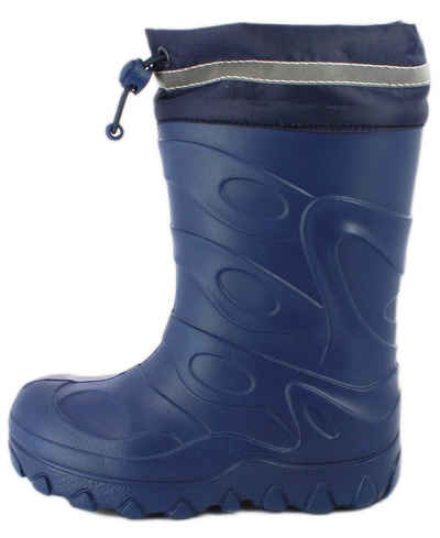 Beck Regenstiefel Basic mit Warmfutter - super leicht Gummistiefel (für Mädchen und Jungs, für warme Füße bei Nässe und Kälte) wasserdicht, sehr kuscheliges Warmfutter