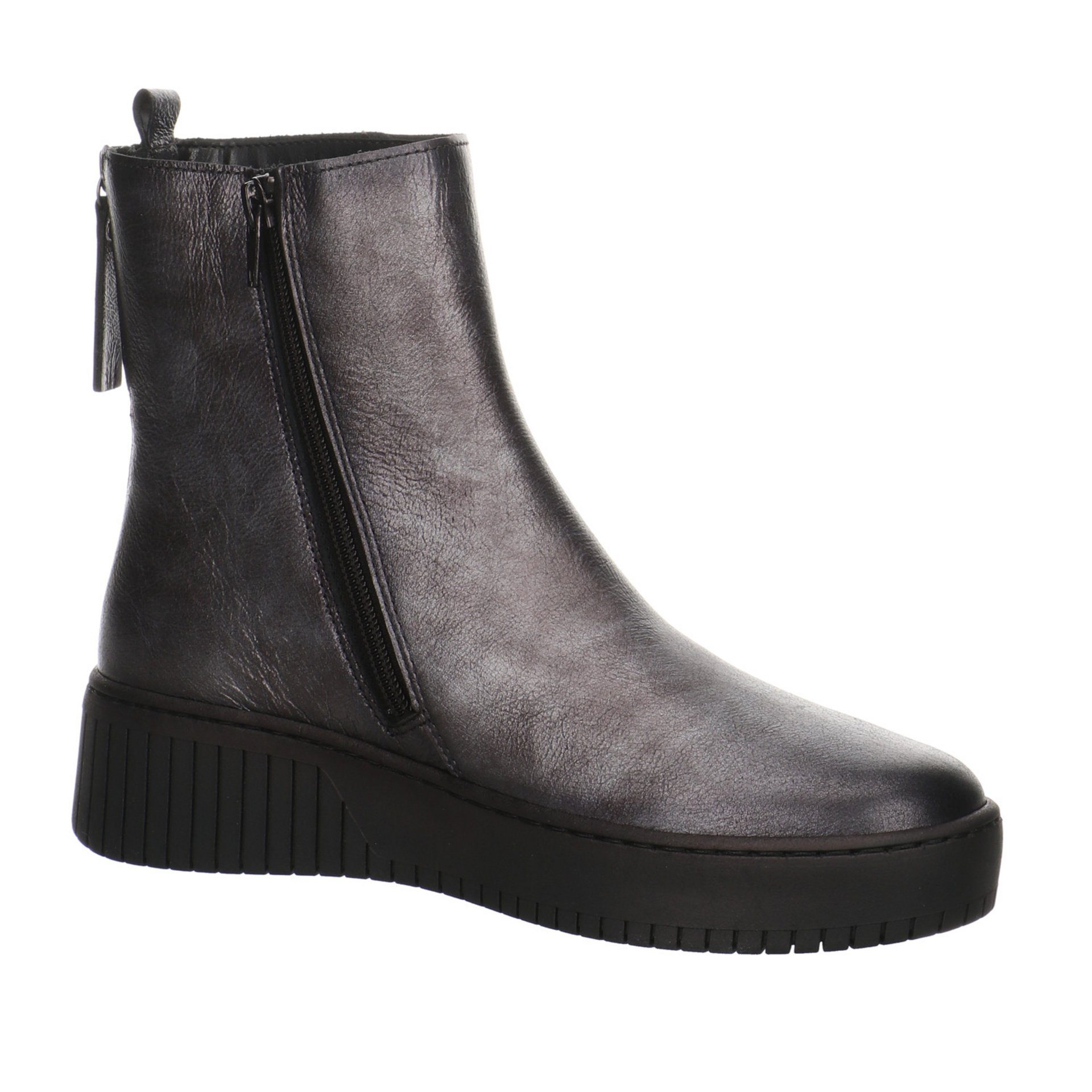 Stiefelette Grau (anthrazit) Schuhe Glattleder Gabor Stiefelette Damen Stiefeletten