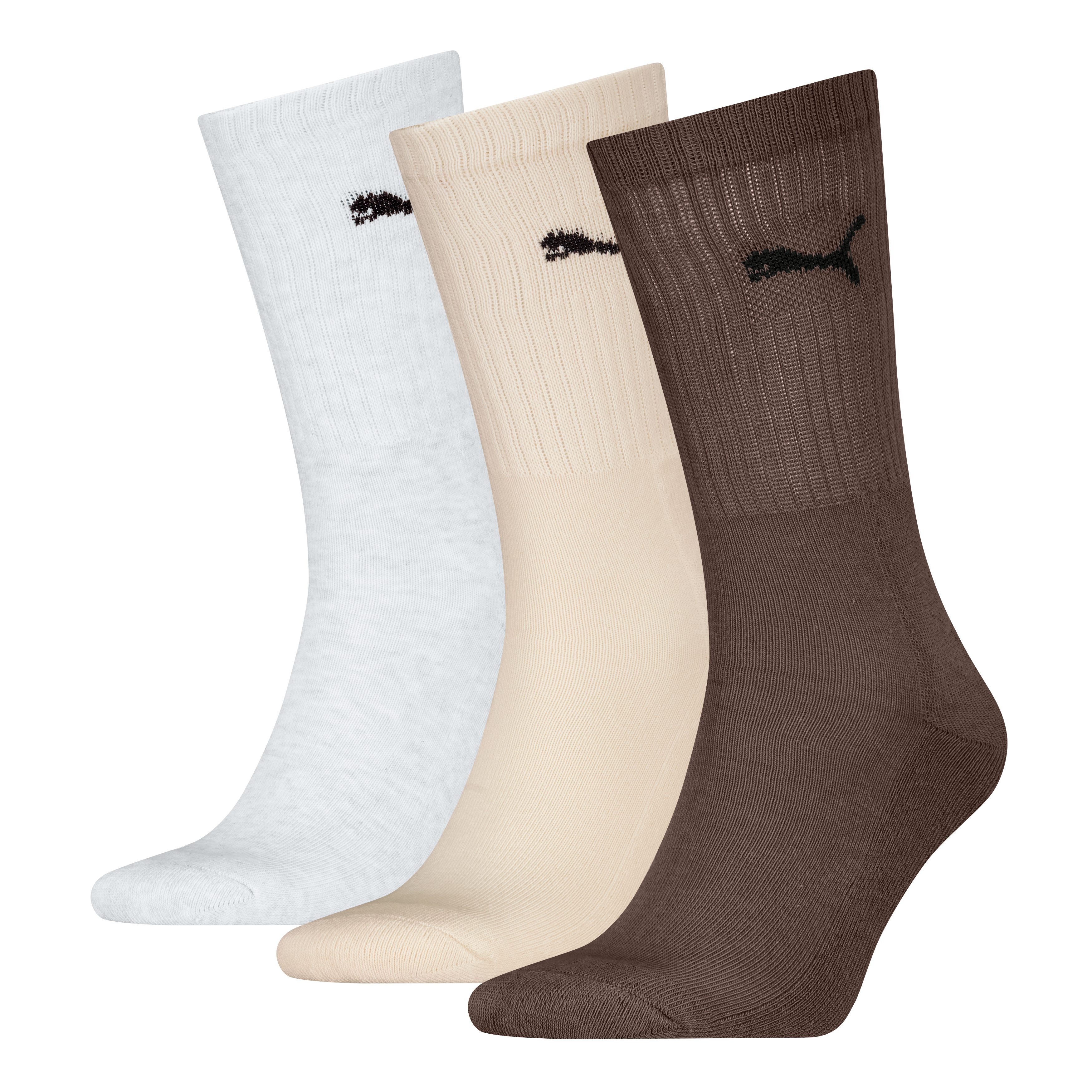 PUMA Socken PUMA UNISEX CREW SOCK 3P (3 Paar) mit farblichem Logo günstig online kaufen