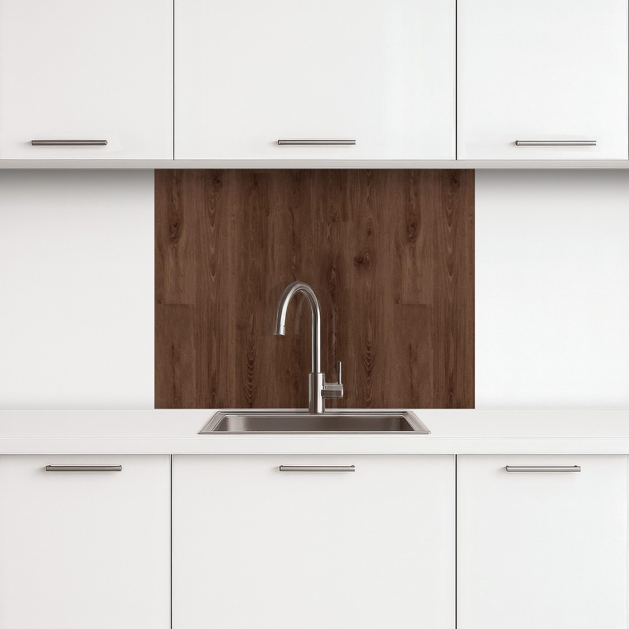 KitchenYeah Küchenrückwand selbstklebend Braun - Muster - Holz, (1-tlg), Sp günstig online kaufen