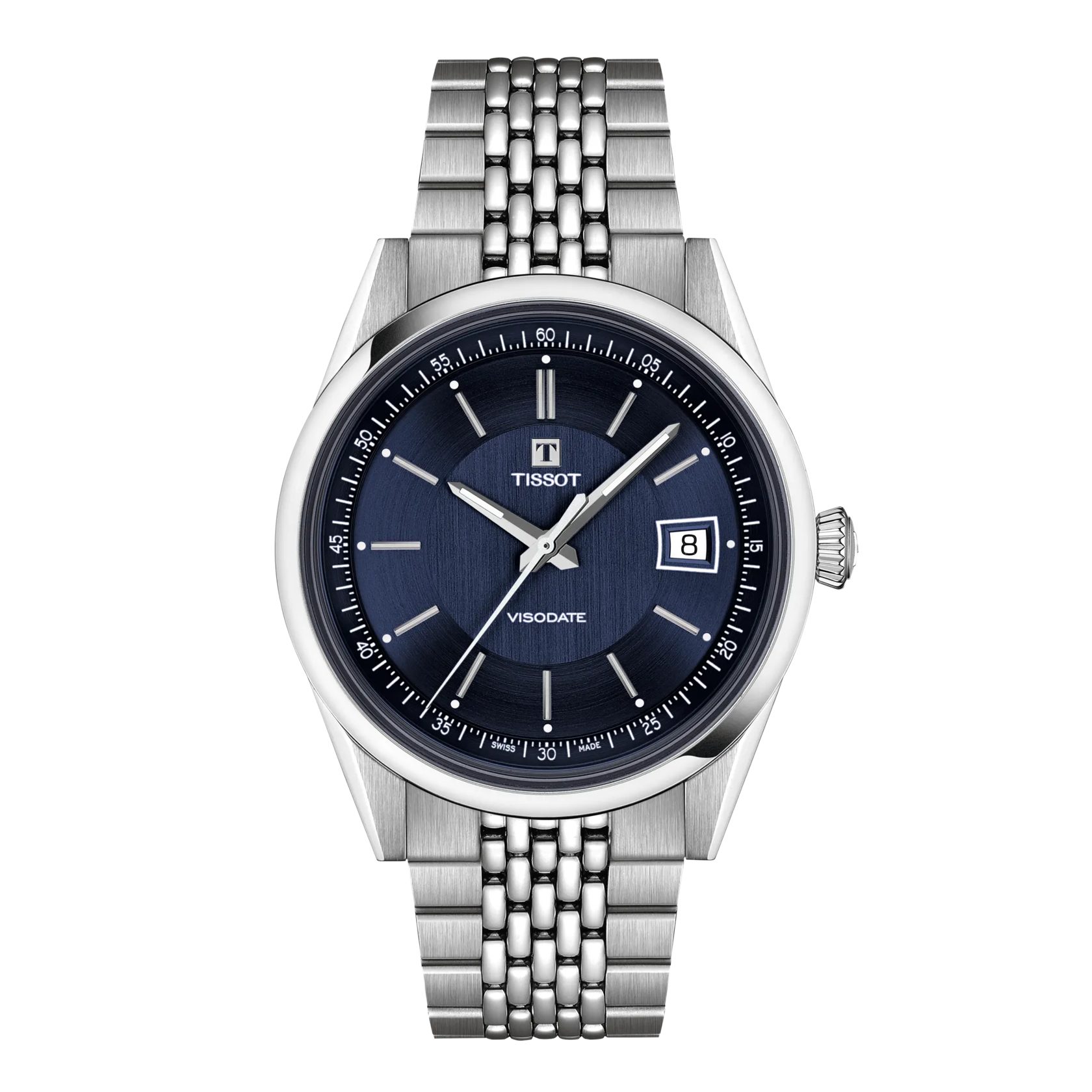 Tissot Schweizer Uhr Herrenuhr Tissot Automatik Visodate 39 mm