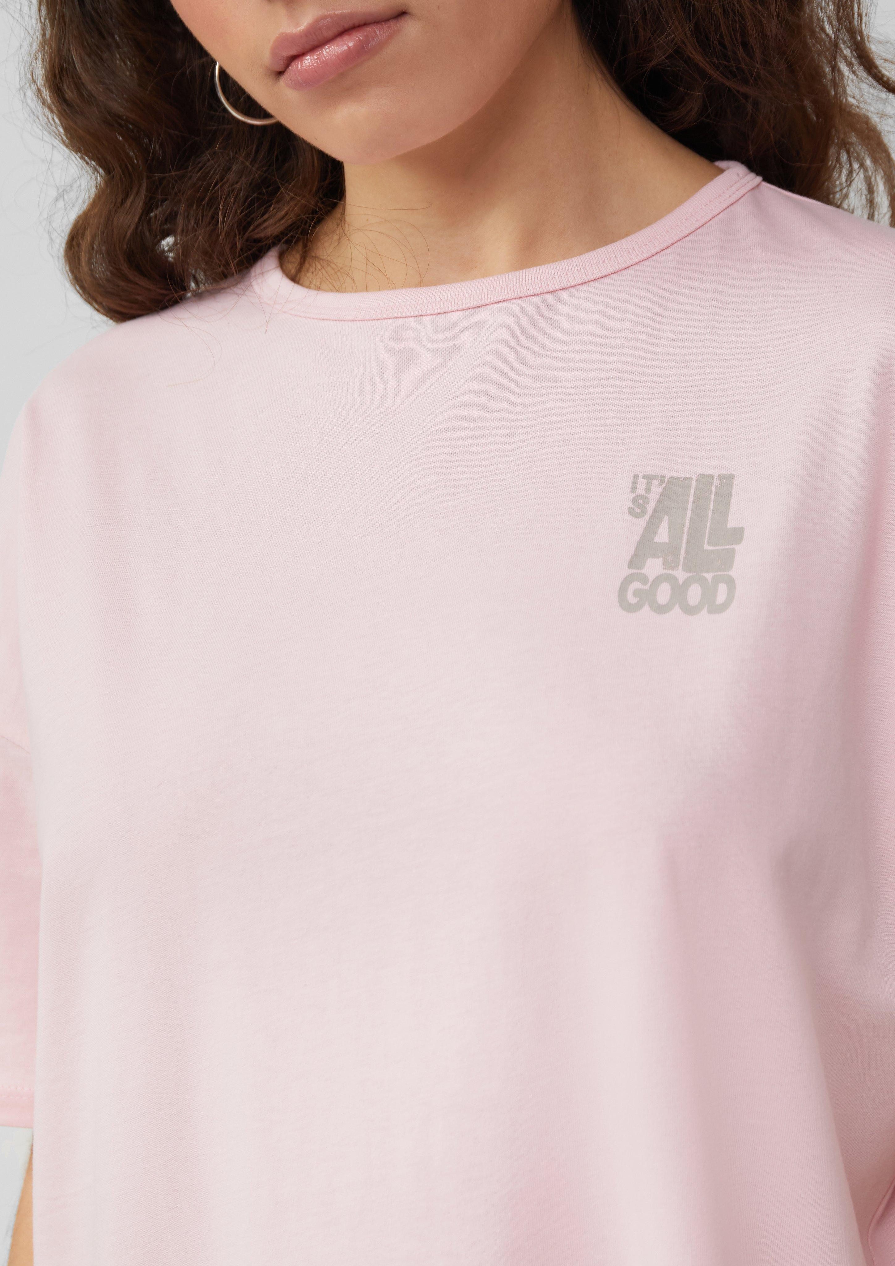 QS Kurzarmshirt Boyfriend-Shirt mit Front- und günstig online kaufen